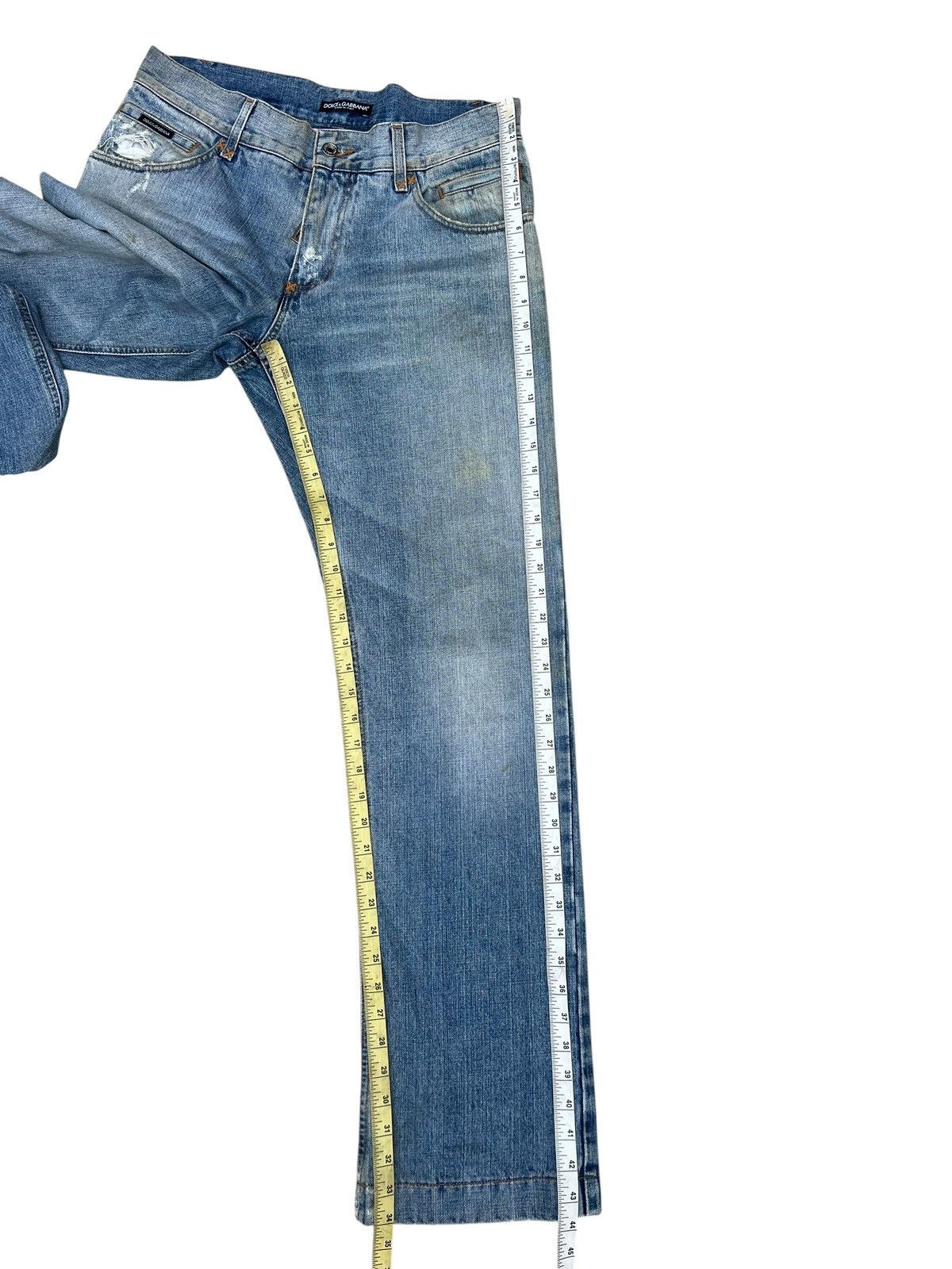 Dolce & Gabbana Vintage Dolce & Gabbana Distress Dirty Mud Denim Loose Jeans Size US 32 / EU 48 - 6 Thumbnail