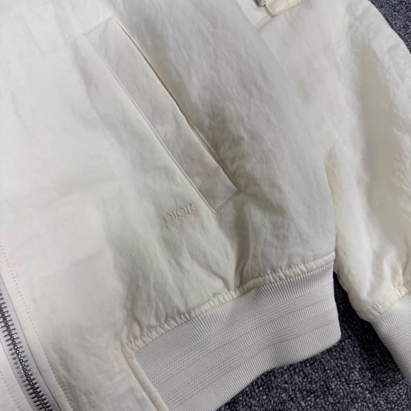 Dior Dior Ivory Saddle Pocket Pilot Jacket w/ Back Logo Size US S / EU 44-46 / 1 - 5 Thumbnail