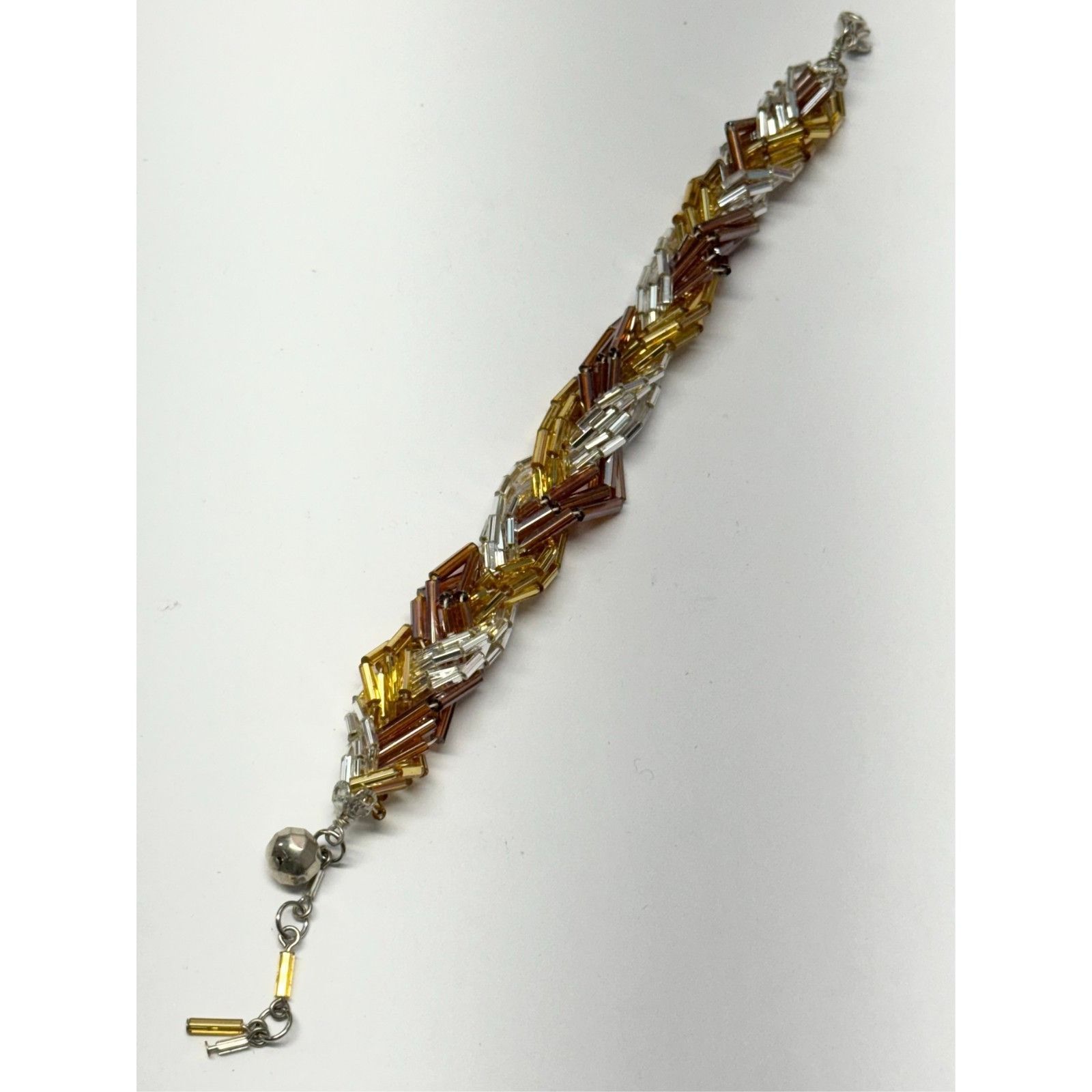 Vintage Vintage metallic braided glass sequin bracelet Size ONE SIZE - 5 Thumbnail
