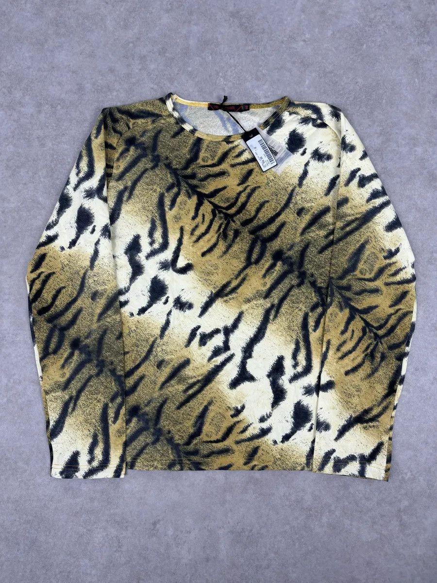 Roberto Cavalli Roberto Cavalli Gold Zebra Savage Longsleeve Size US S / EU 44-46 / 1 - 1 Thumbnail