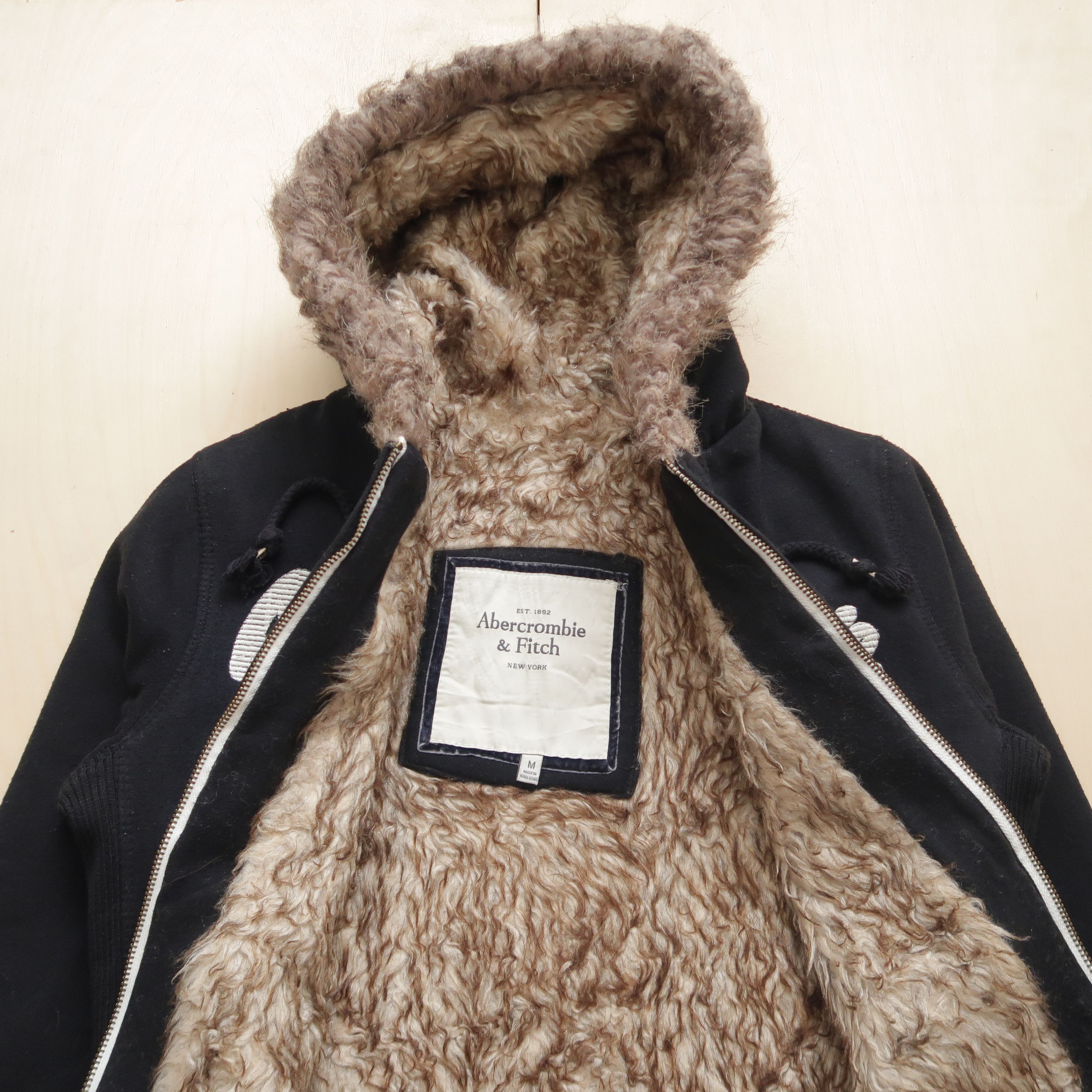 Japanese Brand 2000s Abercrombie Fur Hoodie Sherpa Inner Like GOA Size US M / EU 48-50 / 2 - 14 Thumbnail