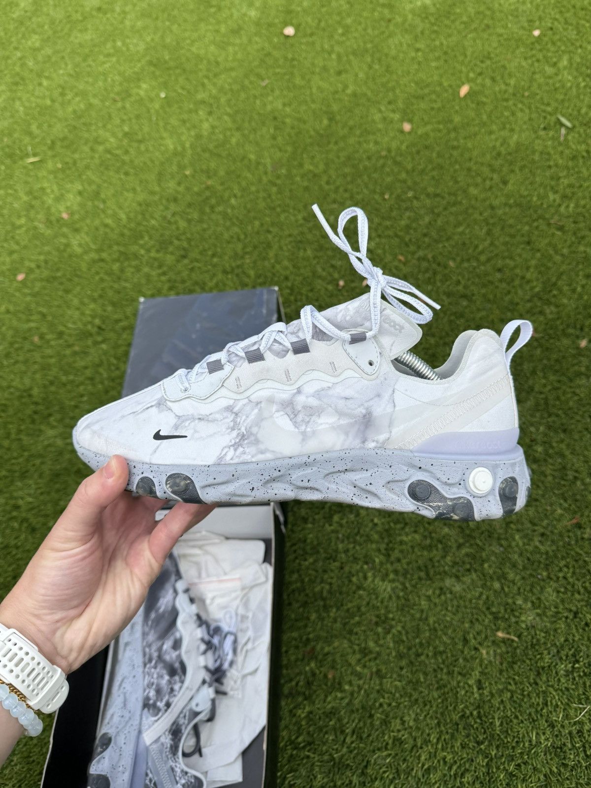 Kendrick Lamar × Nike Nike React Element 55 Kendrick Lamar Size US 9.5 / EU 42-43 - 12 Thumbnail