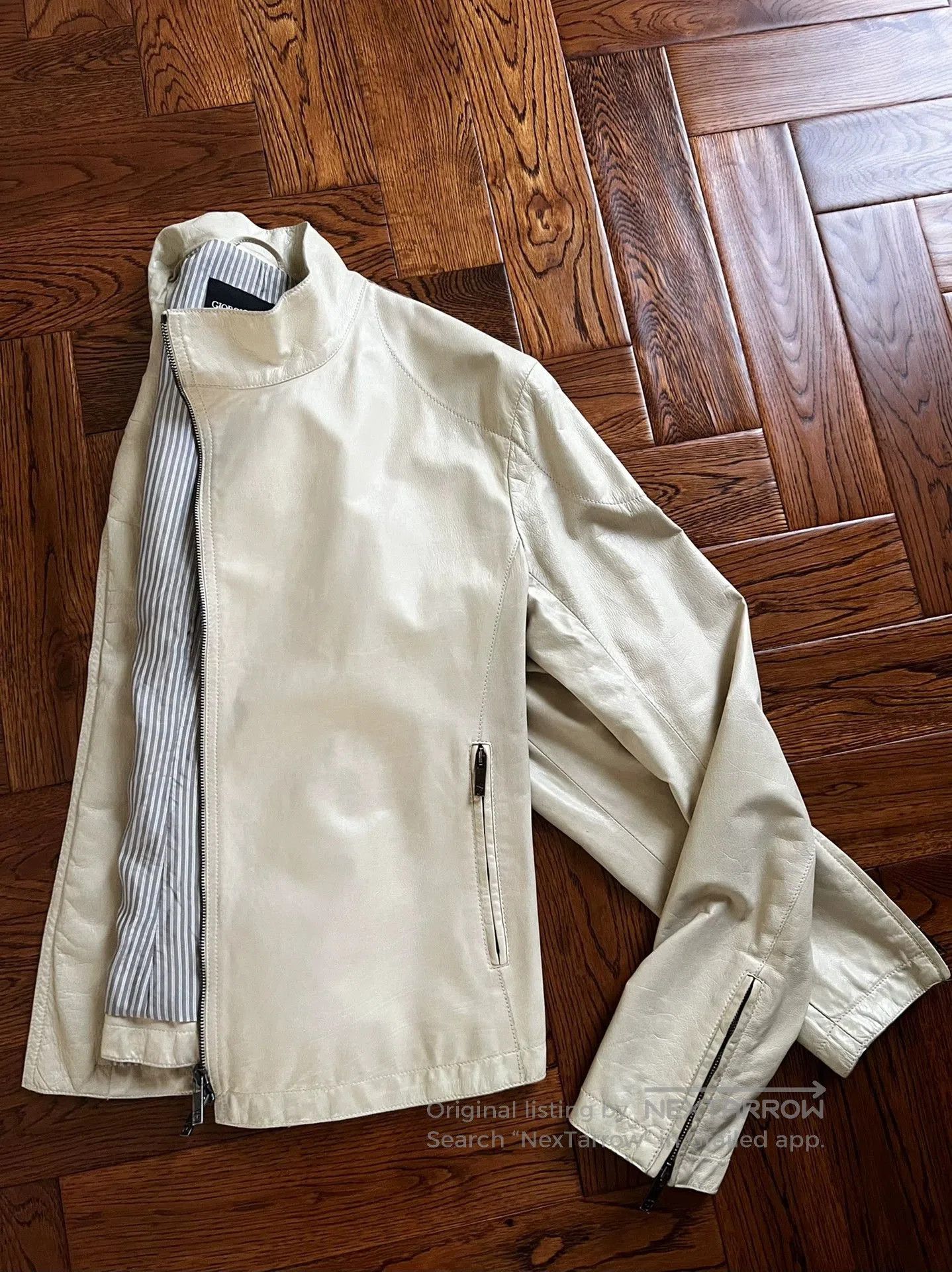 Giorgio Armani Giorgio Armani Men's Leather Jacket. Size US S / EU 44-46 / 1 - 3 Thumbnail