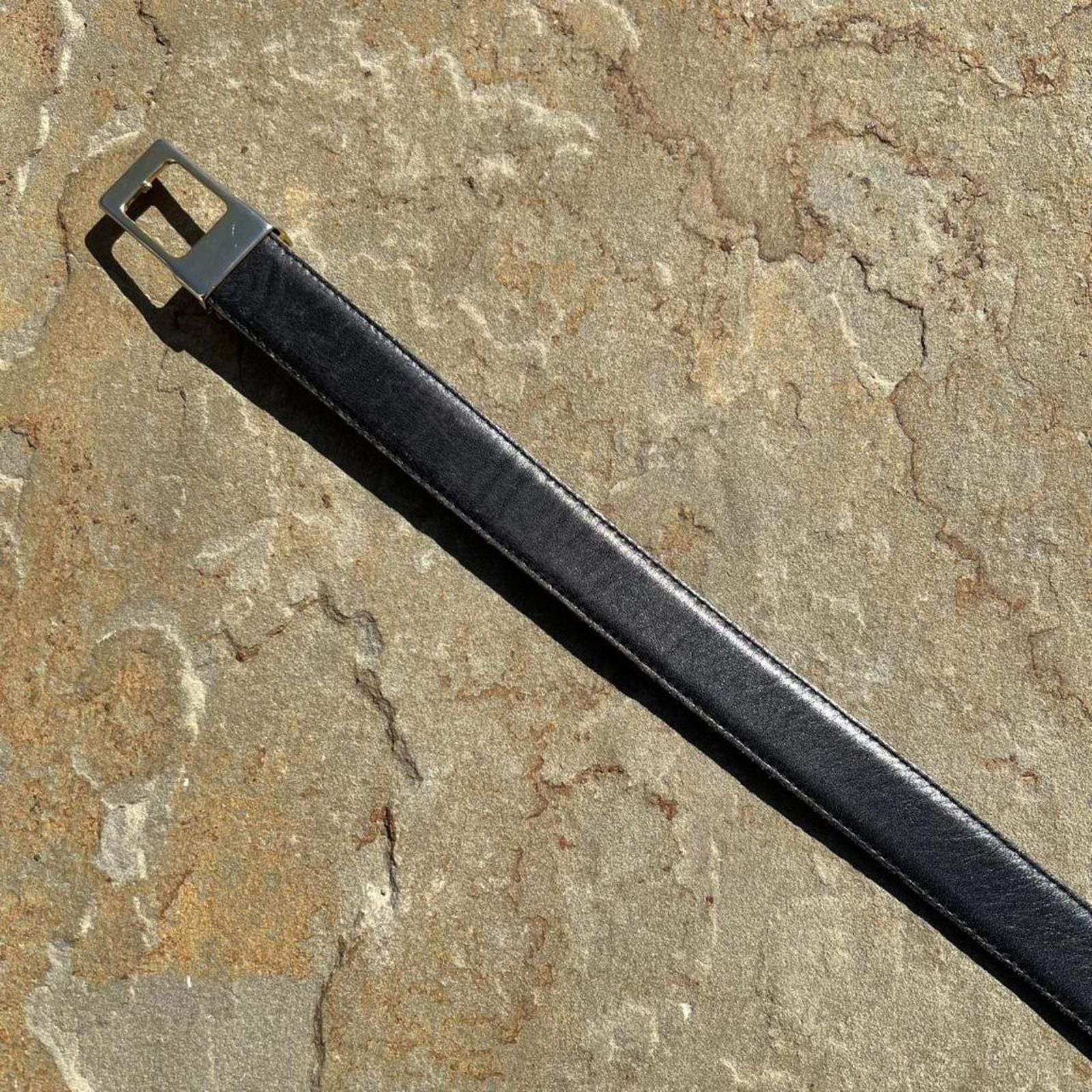 Other Vintage 80s Reversible Brown/Black Leather Belt Size ONE SIZE - 6 Thumbnail