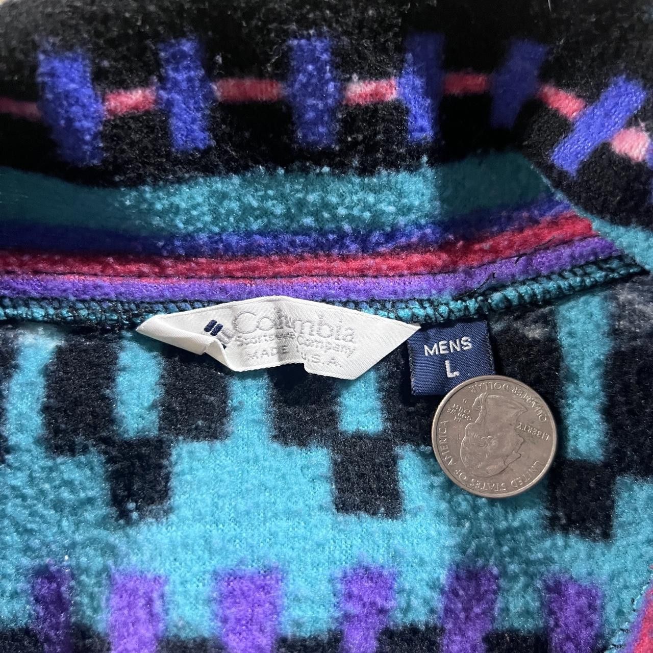 Columbia Vintage Rare Columbia Multi Geo Polar Fleece Jacket Size US L / EU 52-54 / 3 - 2 Thumbnail