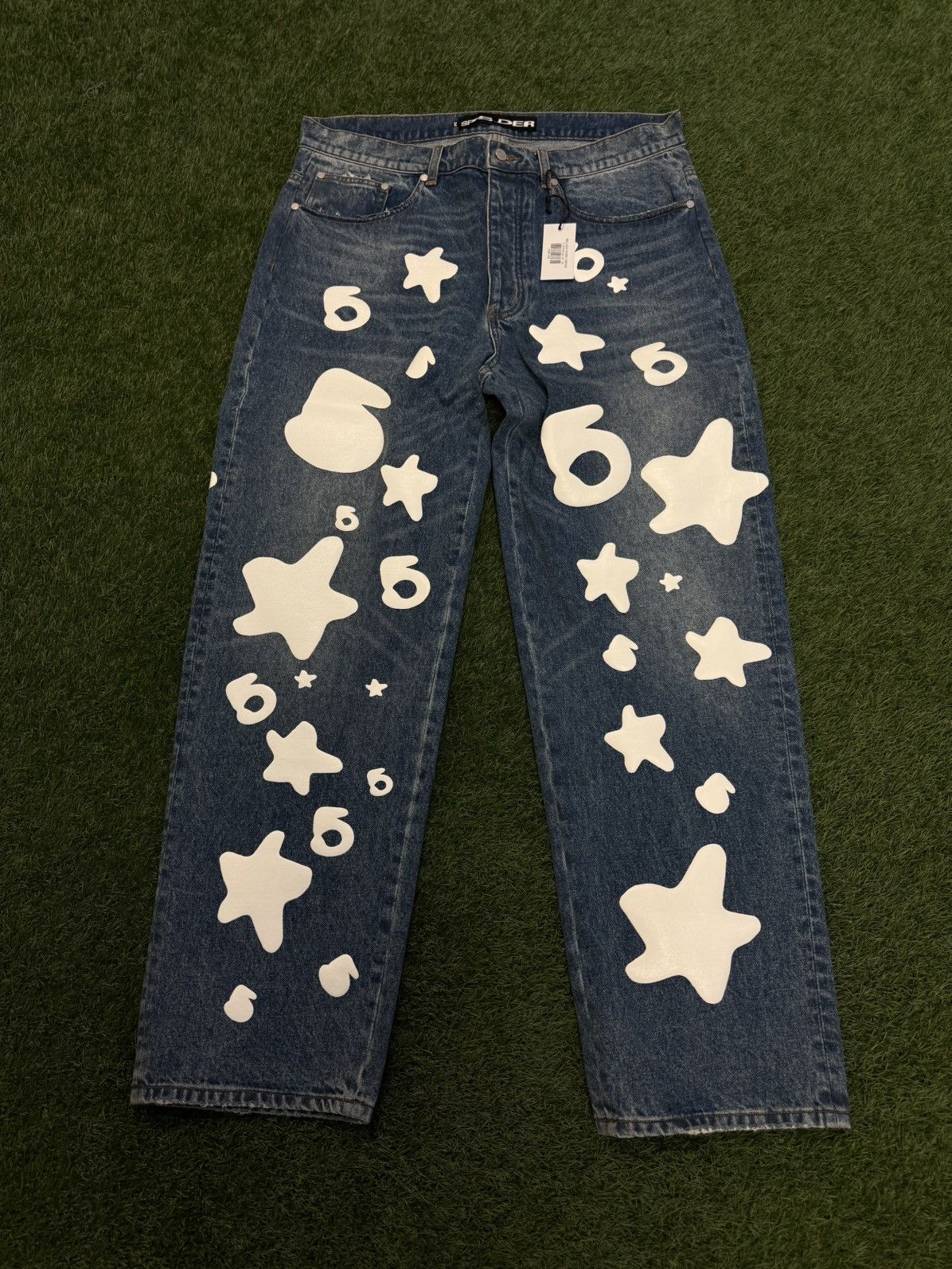 Sp5der Sp5der Worldwide Jean Beluga Denim Pants Size 34 (NEW) Size US 34 / EU 50 - 1 Thumbnail