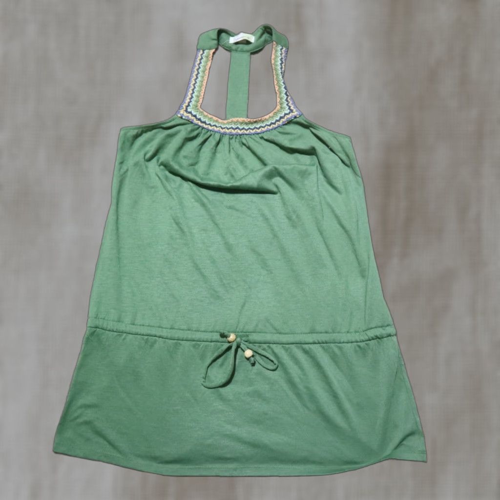 Vintage Speechless Shirt Blouse Adult Women's Large Green Lace Sleeveless Round Neck Pullover Classic Casual/Workwear Size L / US 10 / IT 46 - 1 Thumbnail