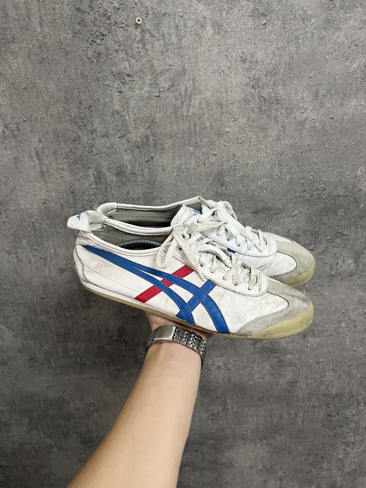 Asics Onitsuka Tiger Mexico 66 White Sneakers Rare