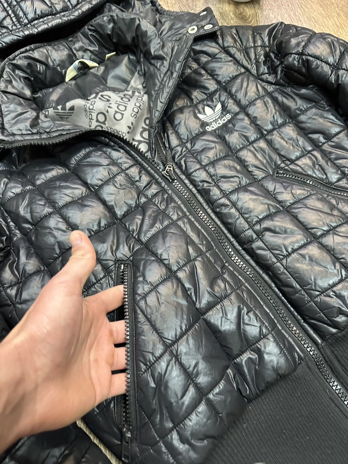 Adidas Adidas Original Vintage Puffer Jacket Size S / US 4 / IT 40 - 3 Thumbnail