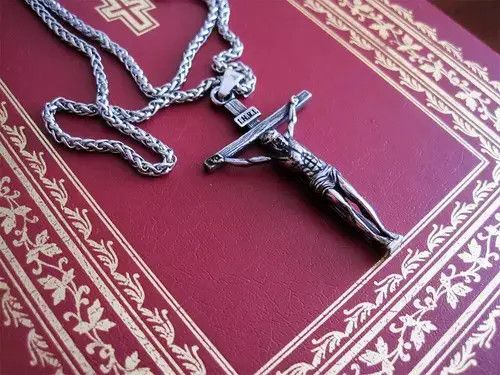 Jewelry × Other Saint Jesus Cross Necklace Chain Catholic Church Size ONE SIZE - 4 Thumbnail