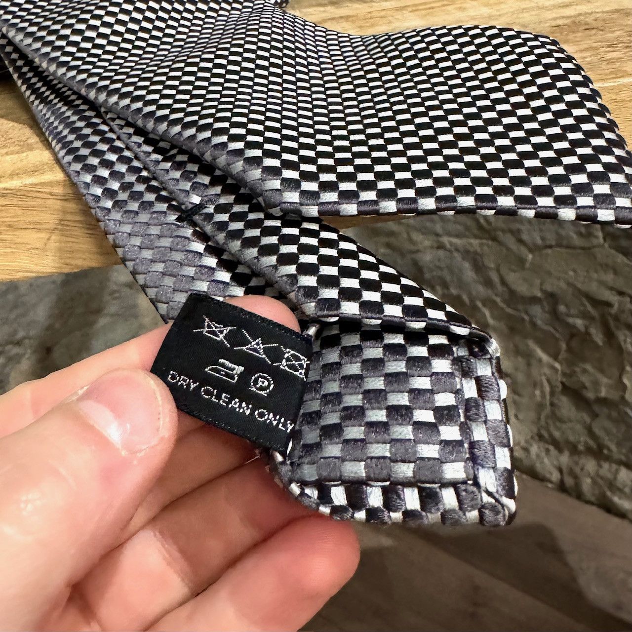 Tom Ford Tom Ford Brown White Jacquard Silk Tie Size ONE SIZE - 4 Thumbnail