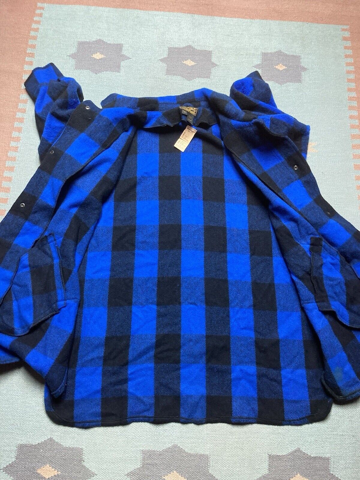 Eddie Bauer × Vintage NWT Eddie Bauer shirt jacket blue plaid shacket women’s XL Size XL / US 12-14 / IT 48-50 - 10 Thumbnail