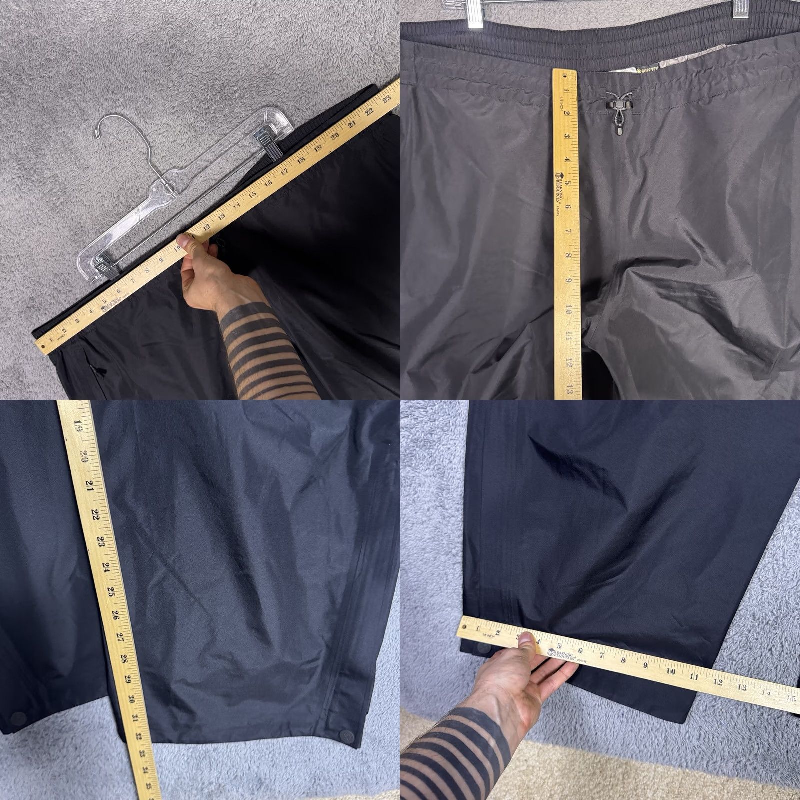 Vintage REI Co-op XeroDry GTX Pants Mens 3XL XXXL Black Gore-Tex Waterproof Hike Drawstring Ankle Zip 59 Size US 39 - 8 Thumbnail