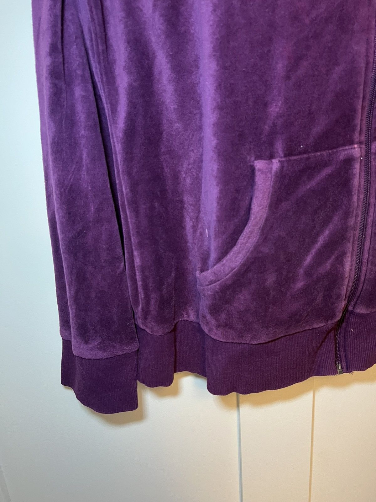 Tek Gear Vintage Tek Gear velvet zip-up hoodie Size US L / EU 52-54 / 3 - 7 Thumbnail