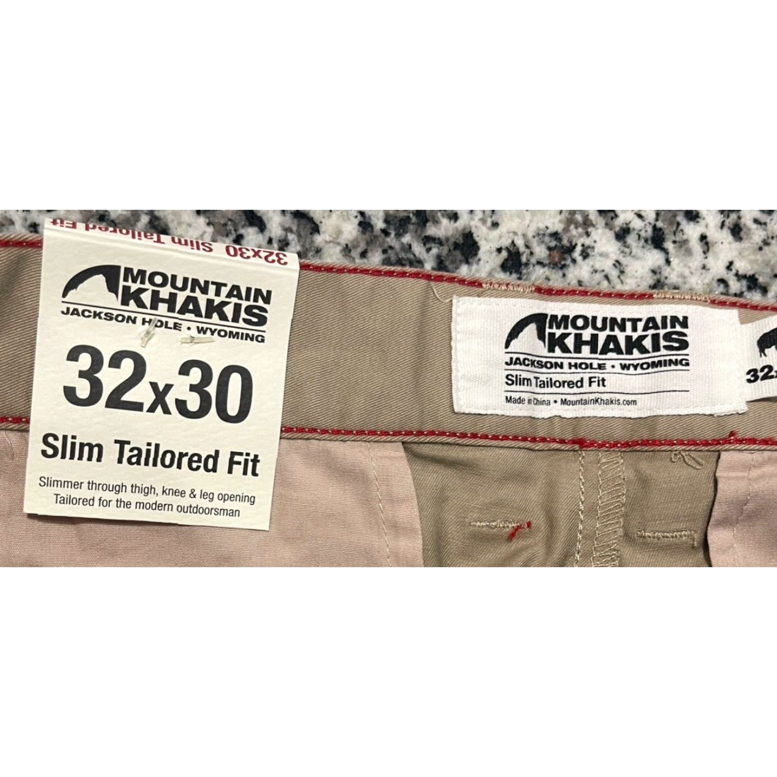 Mountain Khakis Mountain Khakis Jackson Chino Pants Slim Regular 32x30 Light Brown Cotton Spandex Flat Front Outdoor Casual Workwear Mens Size US 32 / EU 48 - 4 Thumbnail