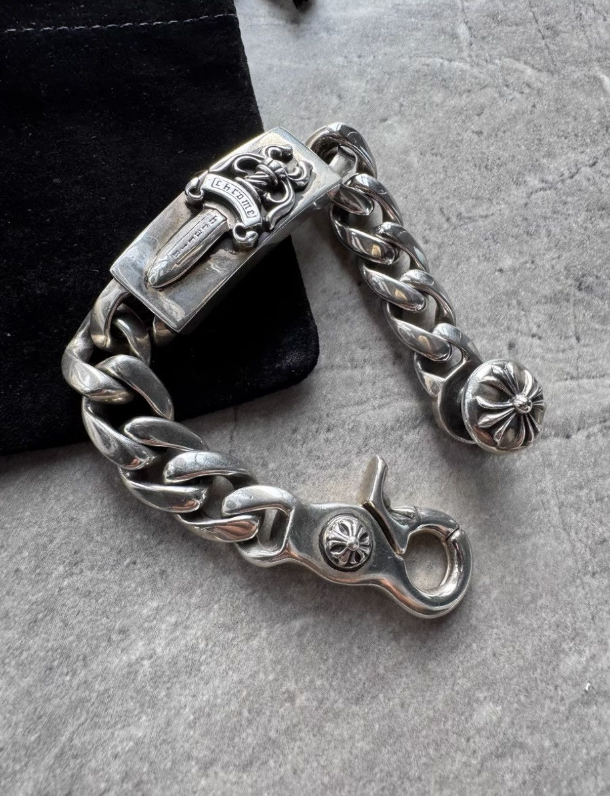 Chrome Hearts Chrome Hearts Sword Lobster Clasp ID Bracelet Size ONE SIZE - 1 Thumbnail