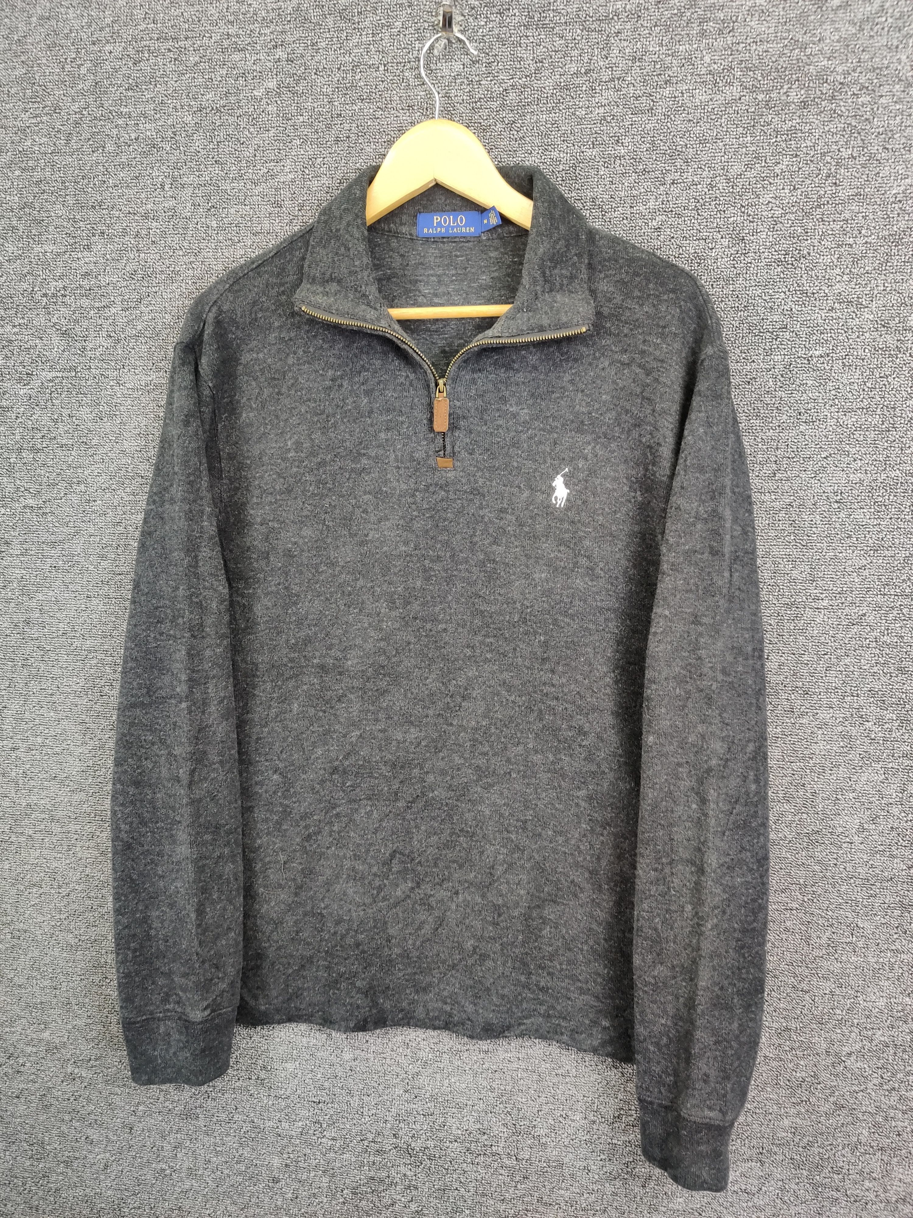 Polo Ralph Lauren Vintage Polo Ralph Lauren Quarter Half Zipper Knit Sweater Size US M / EU 48-50 / 2 - 2 Thumbnail