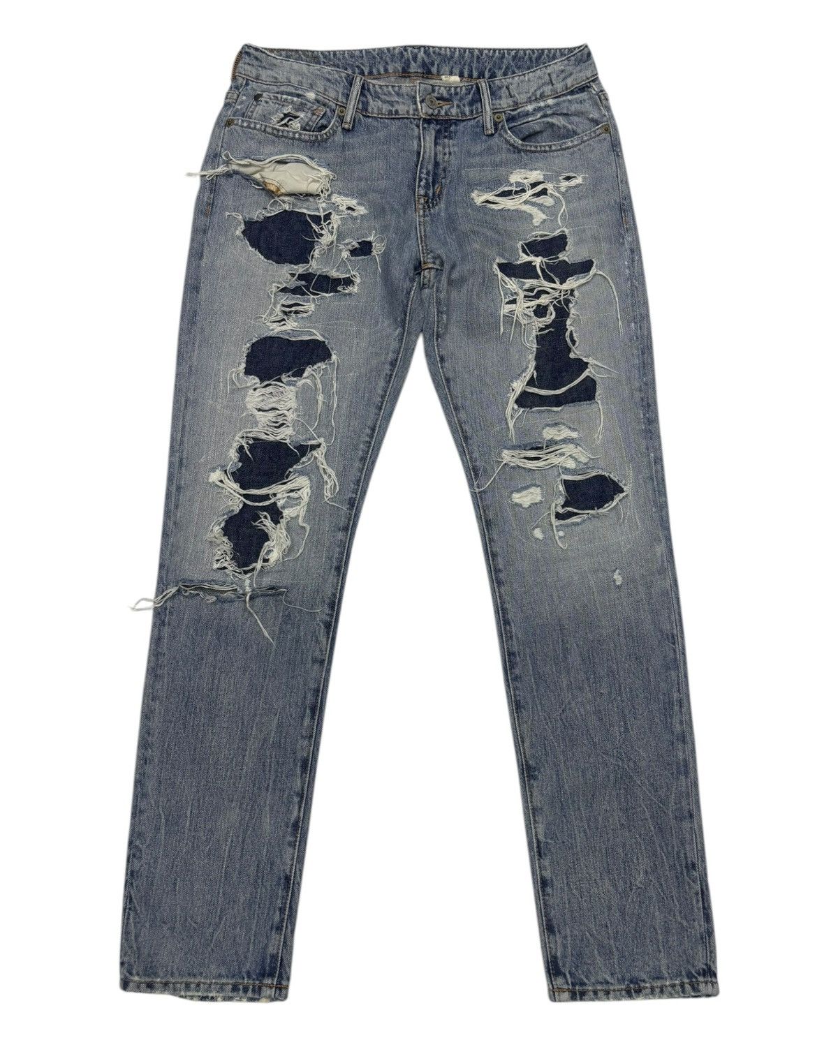 Denim & Supply Ralph Lauren 🔥Denim Supply Ralph Lauren Distressed Sashiko Denim Jeans Size 29" - 1 Thumbnail