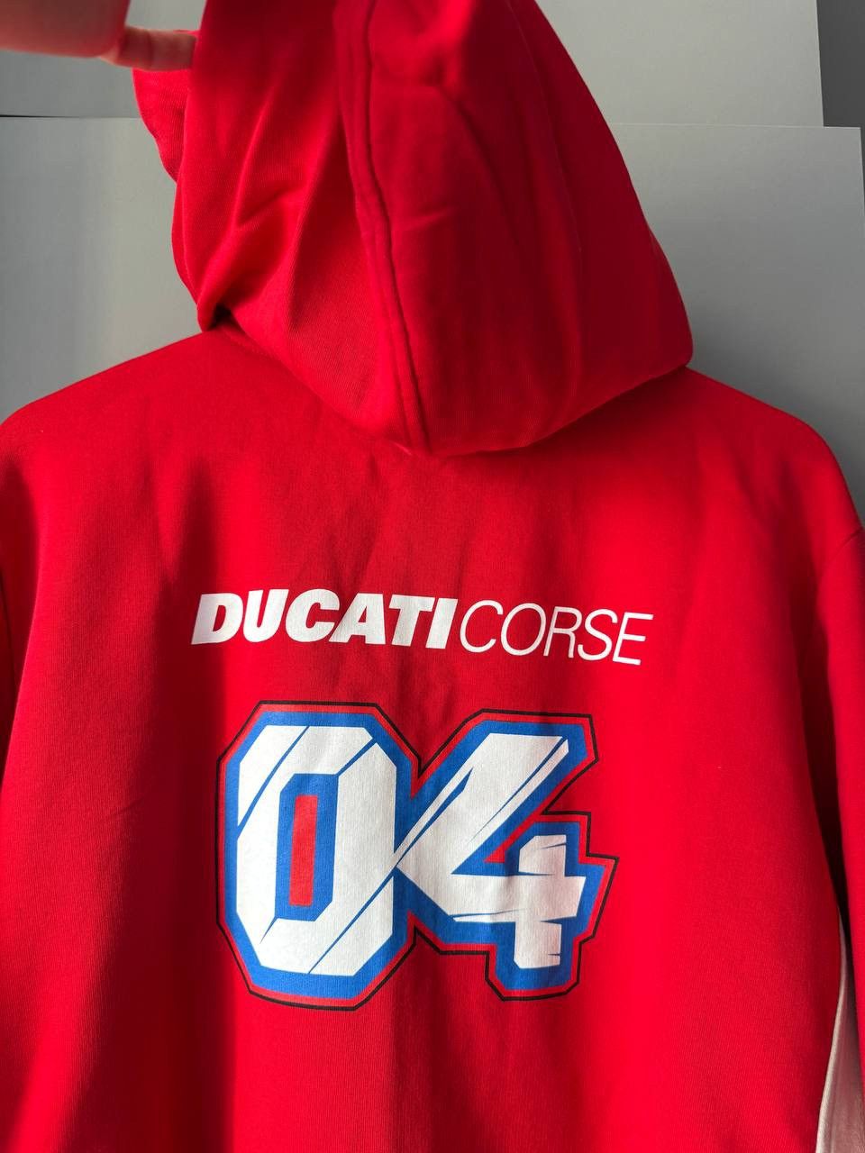 Ducati Vintage Ducati 04 Corse Valentino Rossi Moto Racing Hoodie Size US XL / EU 56 / 4 - 8 Thumbnail
