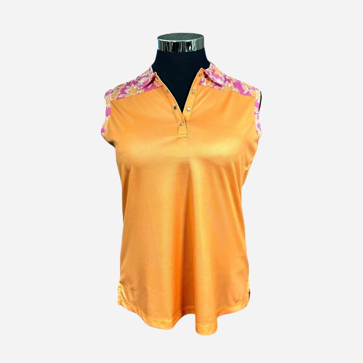 Other Bermuda Sands Women’s Orange Pink Polo Shirt Sz L Size L / US 10 / IT 46 - 1 Thumbnail