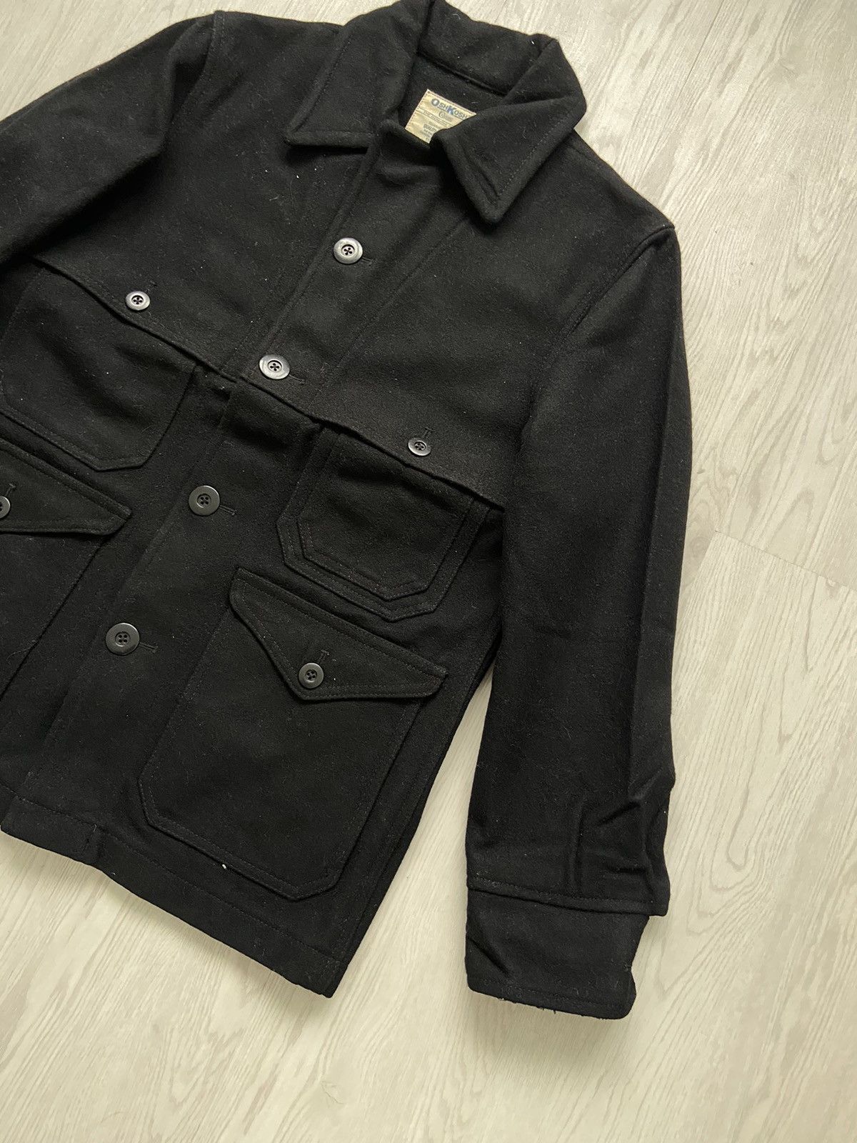 Oshkosh Vintage 1980’s Oshkosh Mackinaw Flap Pocket Wool Jacket Size US M / EU 48-50 / 2 - 2 Thumbnail