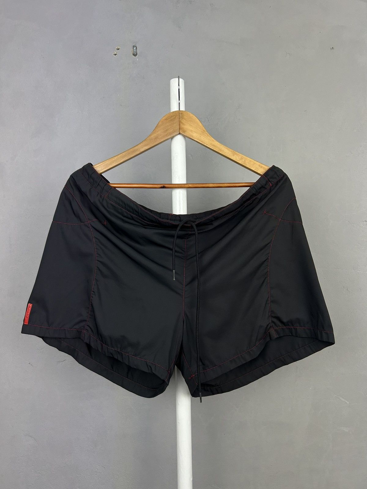 Prada Prada Sport Red Tab Nylon Shorts Made in Italy Size 52 Size US 36 / EU 52 - 1 Thumbnail