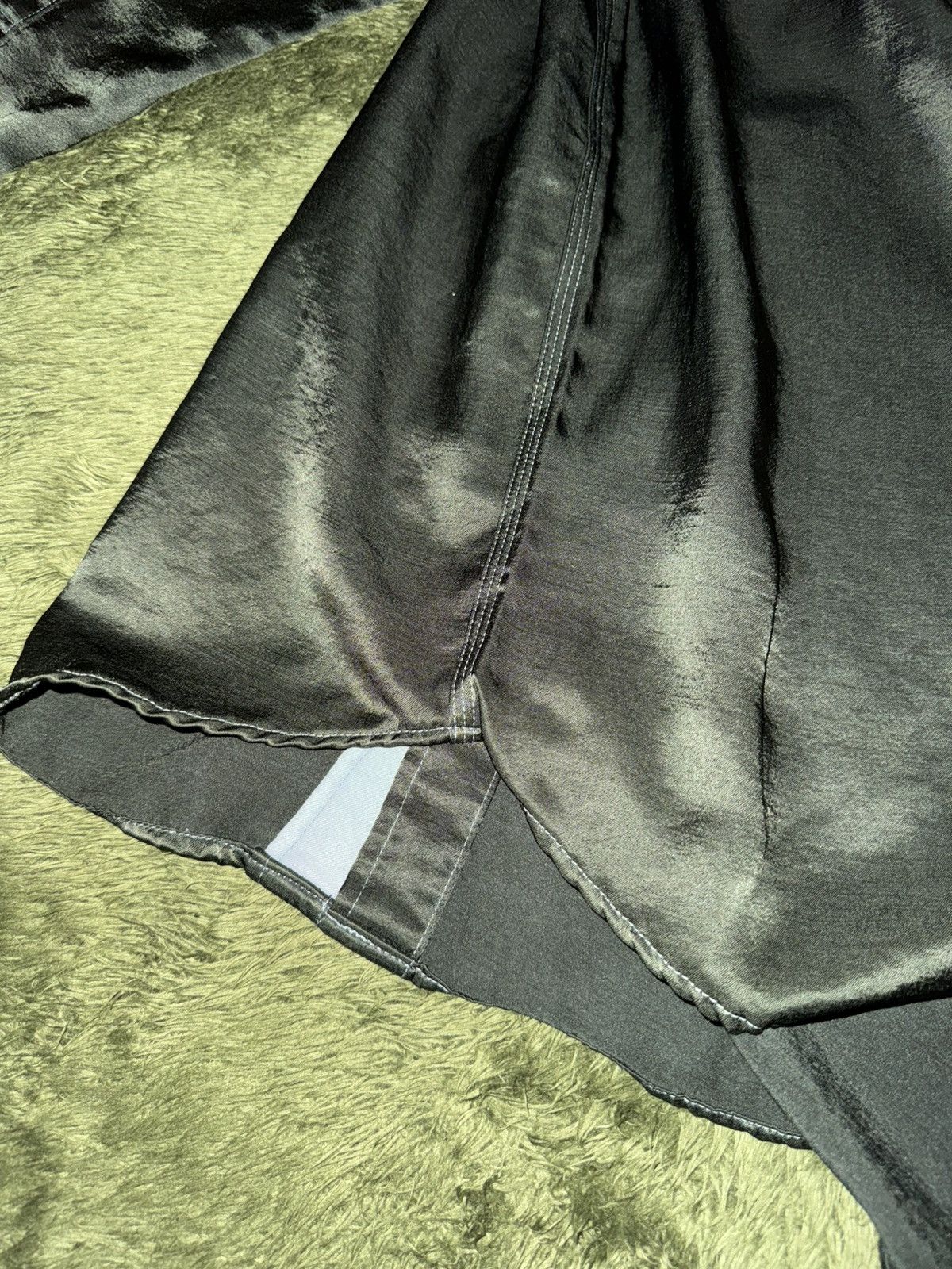 Toga [50] TOGA VIRILIS Embroidered Satin Western Shirt – Green Size US XL / EU 56 / 4 - 6 Thumbnail