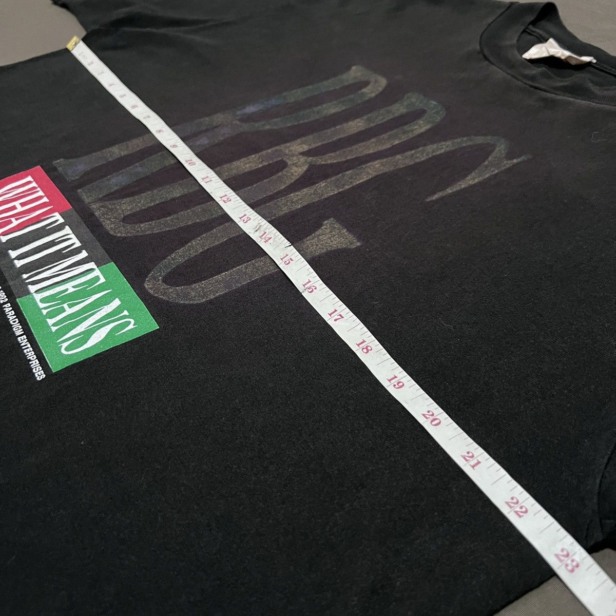 Rap Tees Vintage RBG WHAT IT MEANS Quotes Tee Faded Graphic Fashion Size US XL / EU 56 / 4 - 10 Thumbnail