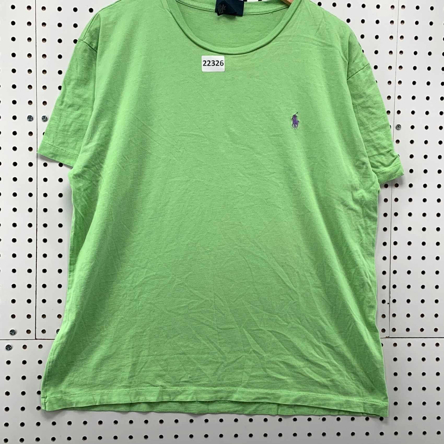 Polo Ralph Lauren Polo Ralph Lauren Shirt Men Large Green Purple Pony Single Stitch 22.5x27.5 Size US L / EU 52-54 / 3 - 6 Thumbnail