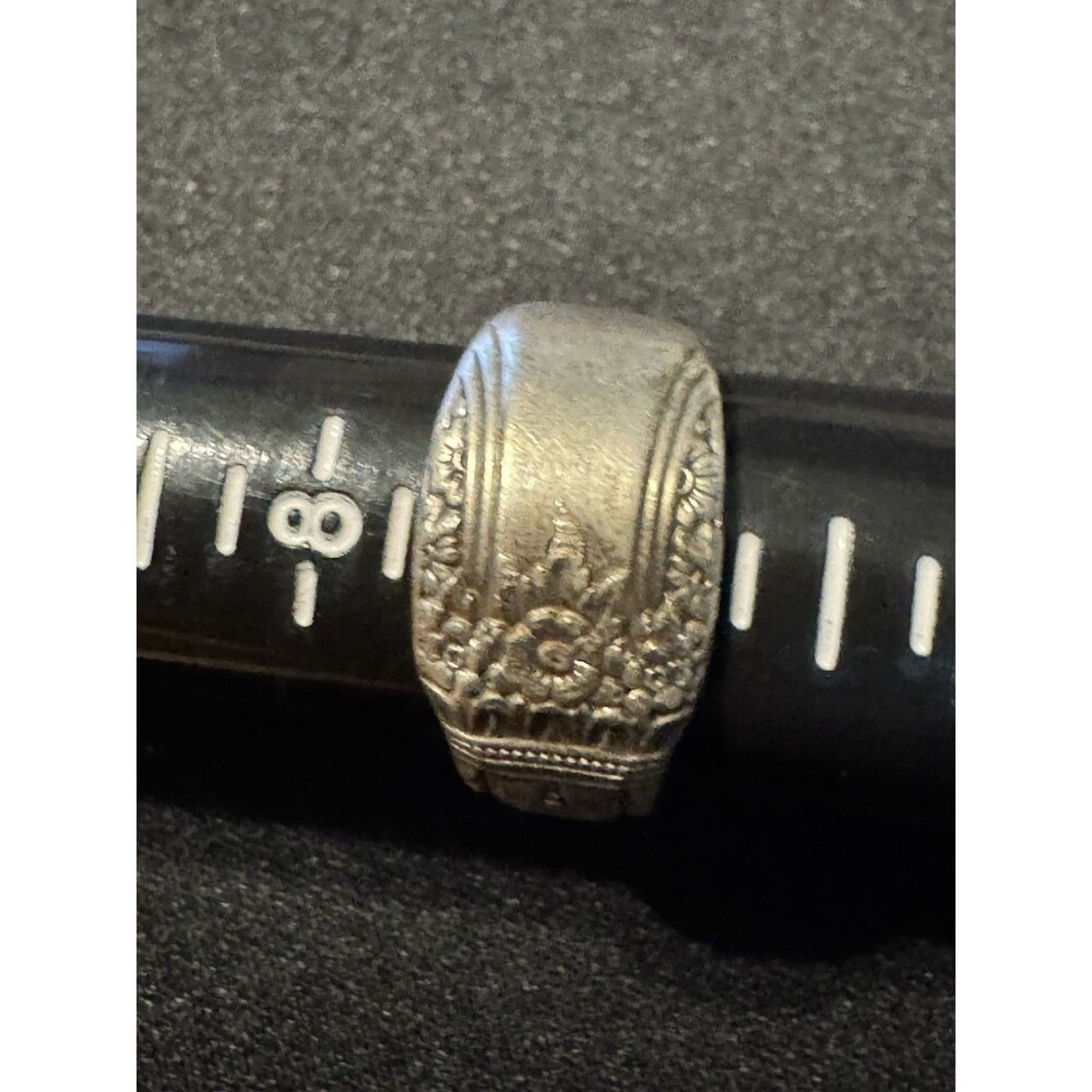 Other Sterling Tested Not Marked Spoon Ring Open Size 9 Size ONE SIZE - 1 Thumbnail