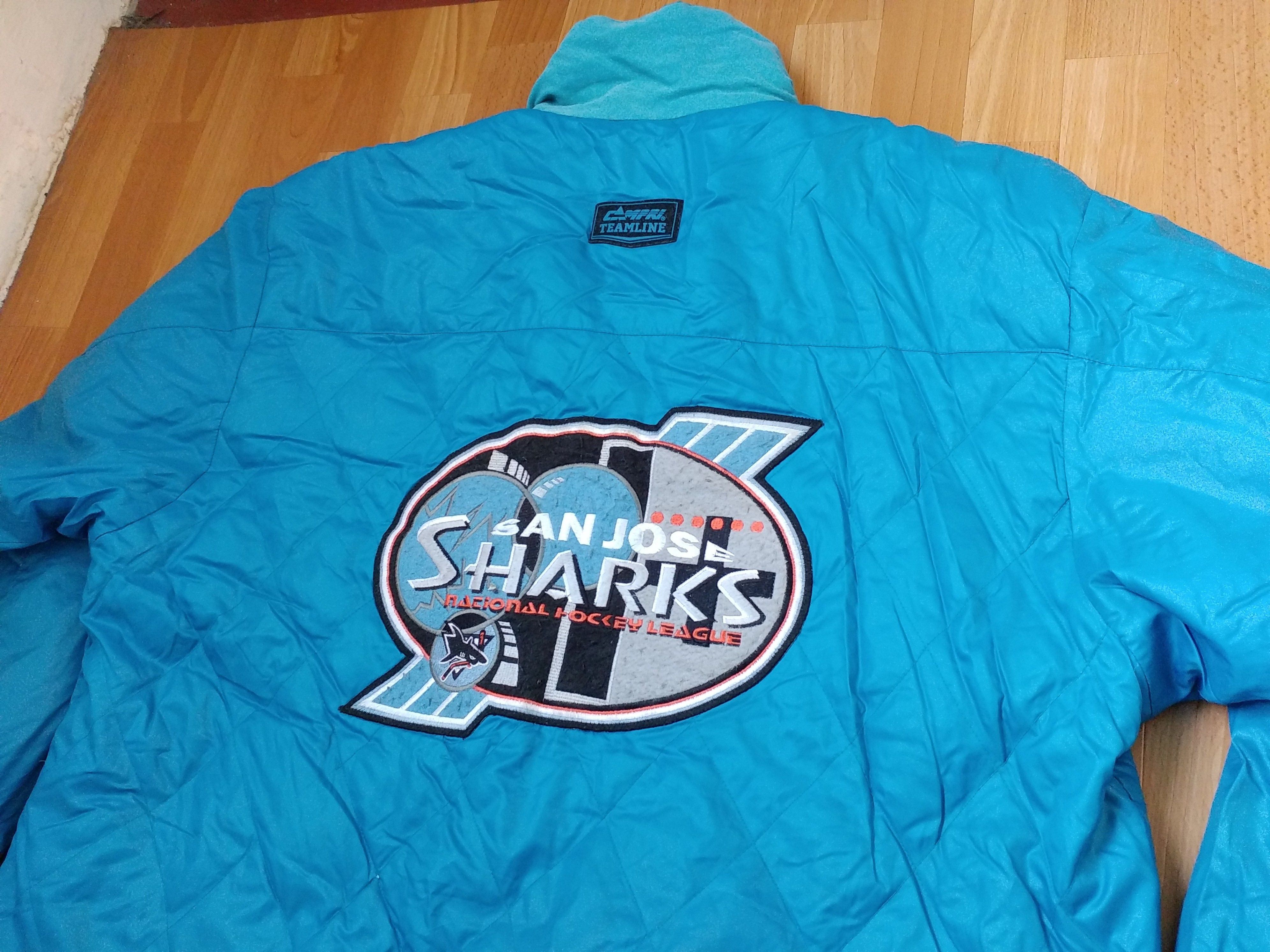 NHL × Vintage NHL San Jose Sharks jacket, vintage Campri Teamline, 90s L Size US L / EU 52-54 / 3 - 6 Thumbnail