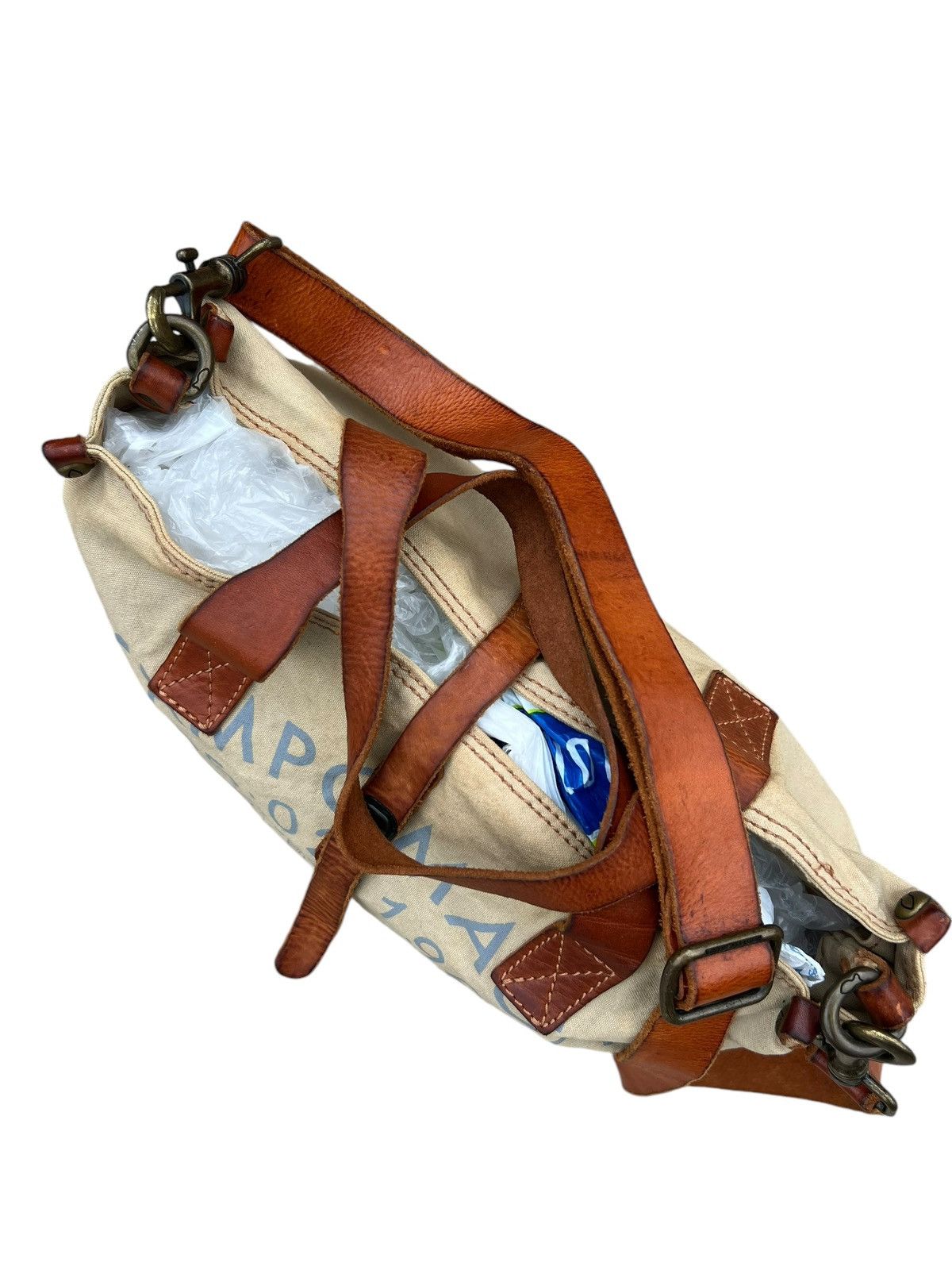 Leather Campomaggi Dirty Fade Canvas Leather 2Way Bag Size ONE SIZE - 18 Thumbnail