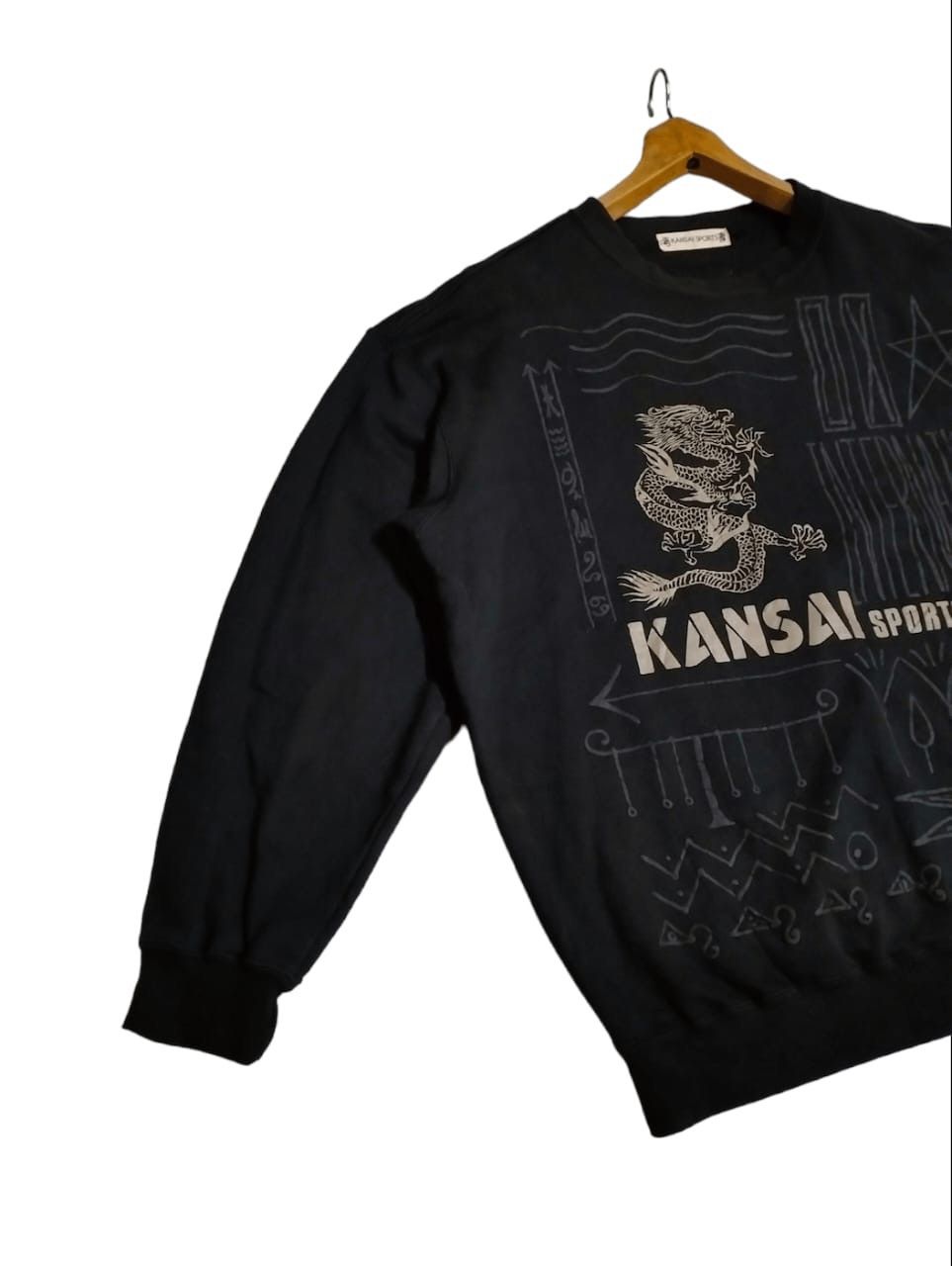 Designer × Japanese Brand × Kansai Yamamoto Vintage Kansai Sports Big Print Sweatshirt Size US L / EU 52-54 / 3 - 3 Thumbnail