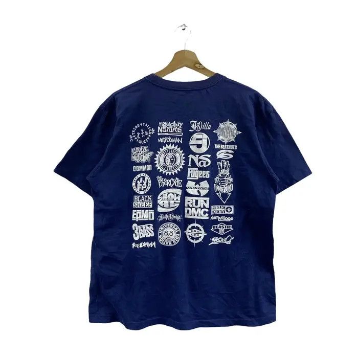Vintage Vtg I LOVE HIP HOP Music Festival Wutang Nas Run Dmc Tee Size L / US 10 / IT 46 - 4 Thumbnail