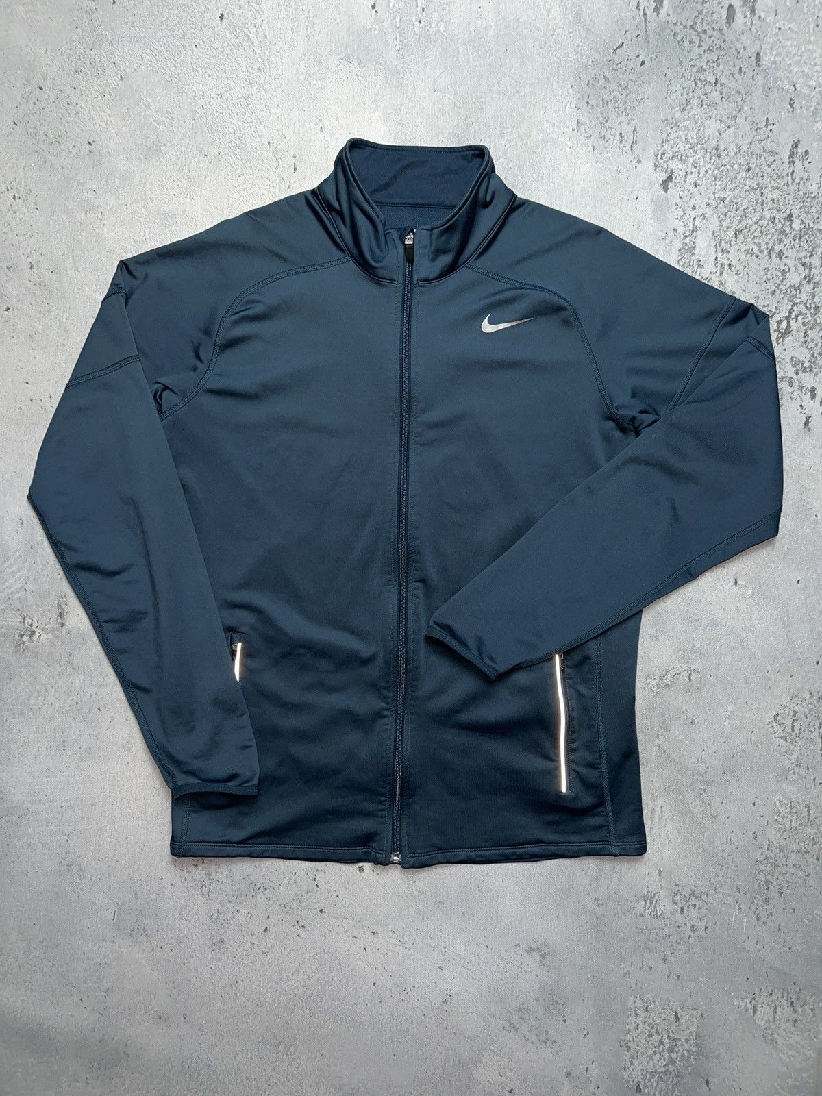 Nike Nike Vintage Dri-Fit Zipper Jacket central swoosh USA y2k Size US L / EU 52-54 / 3 - 3 Thumbnail