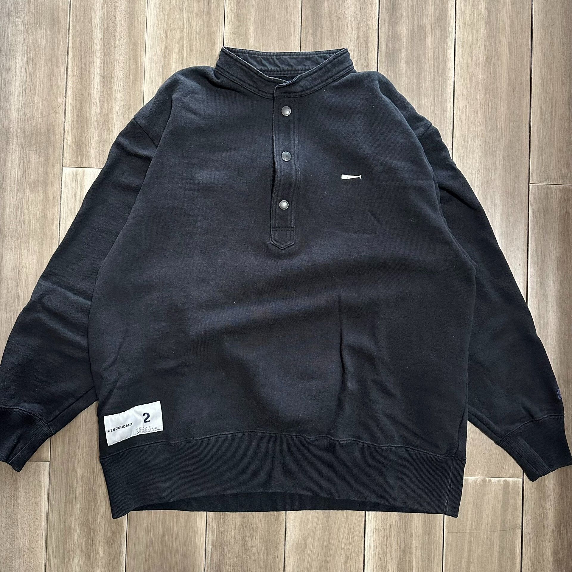 Descendant Descendant Voil Henley Sweatshirt Black Size US M / EU 48-50 / 2 - 1 Thumbnail