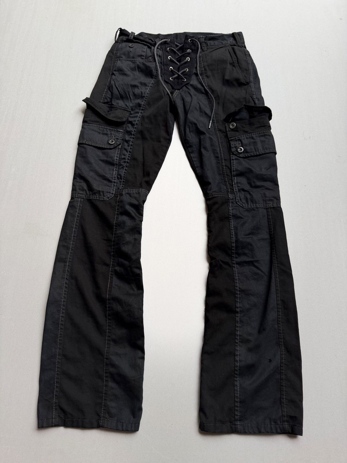Japanese Brand Edifice lace up flare cargo pants Size US 26 / EU 42 - 1 Thumbnail