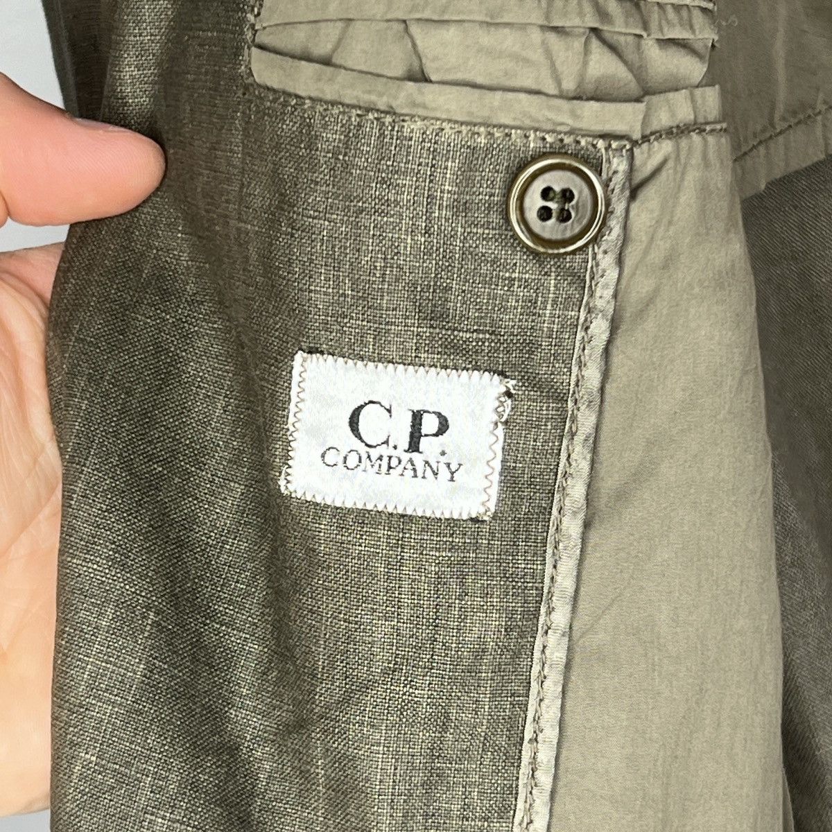 C.P. Company vintage italy cp company blazer jacket khaki brown Size 40R - 13 Thumbnail