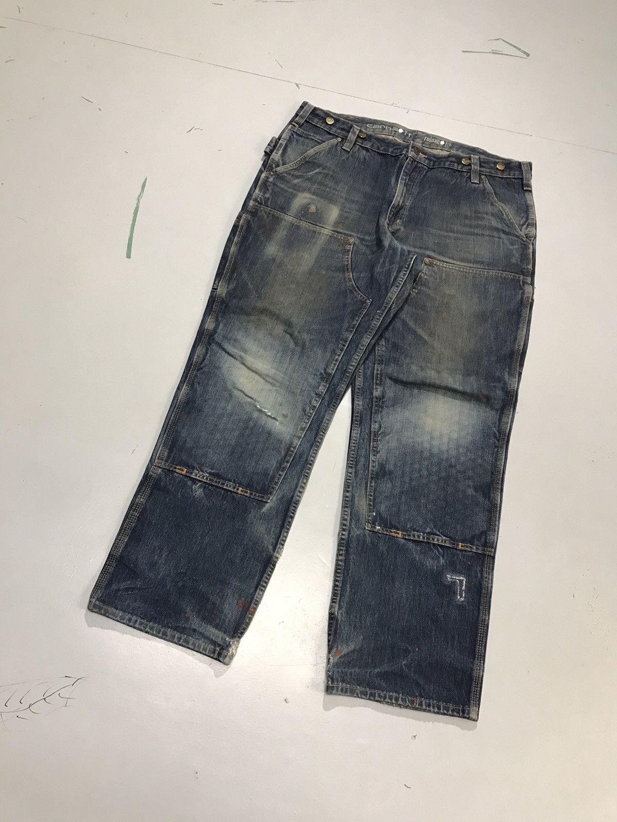 Carhartt Vintage Carhartt repaired double knee workwear denim Size US 38 / EU 54 - 3 Thumbnail