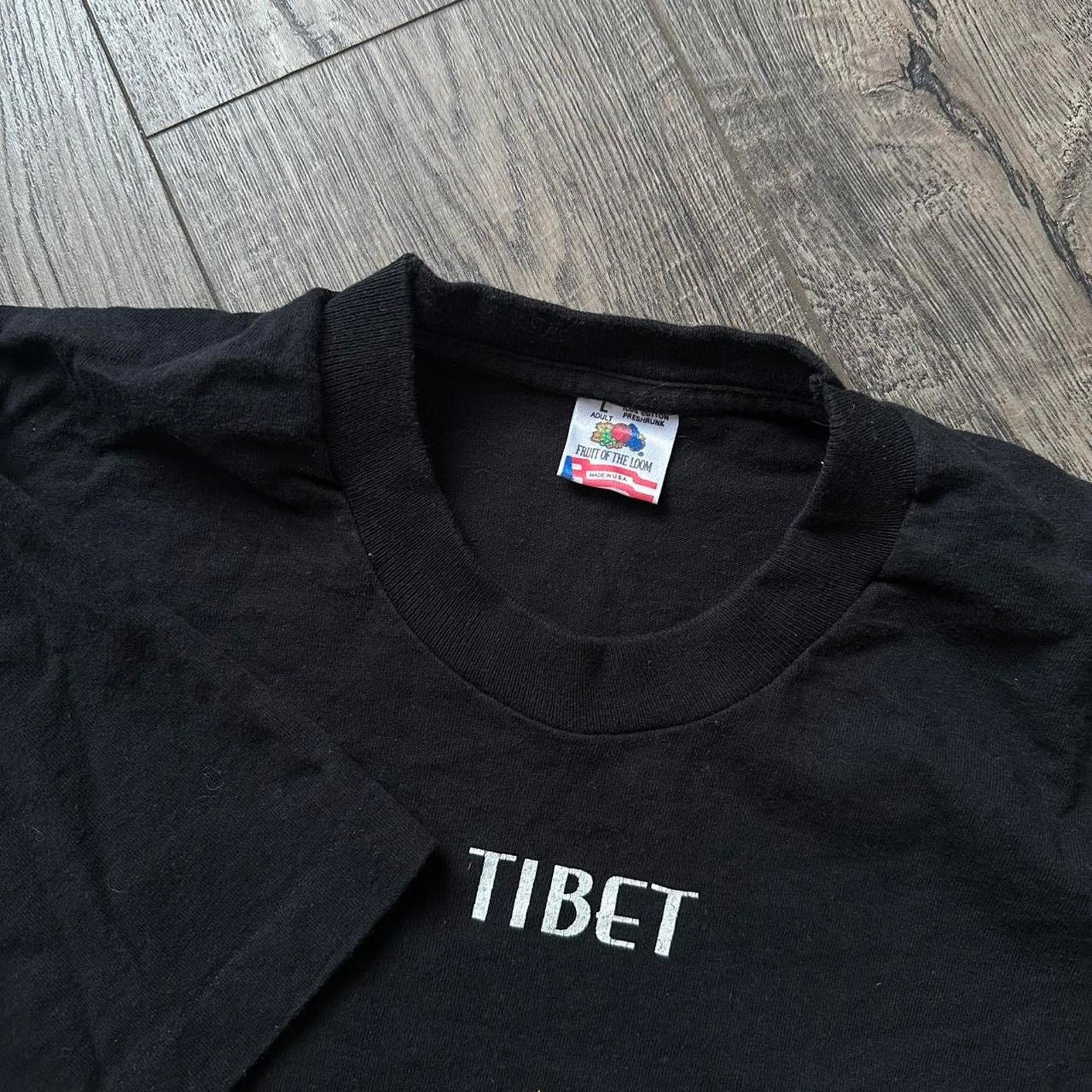 Vintage Rare Vintage 90s Tibet Sacred Music Dance Freedom Tour Shirt Size US L / EU 52-54 / 3 - 5 Thumbnail