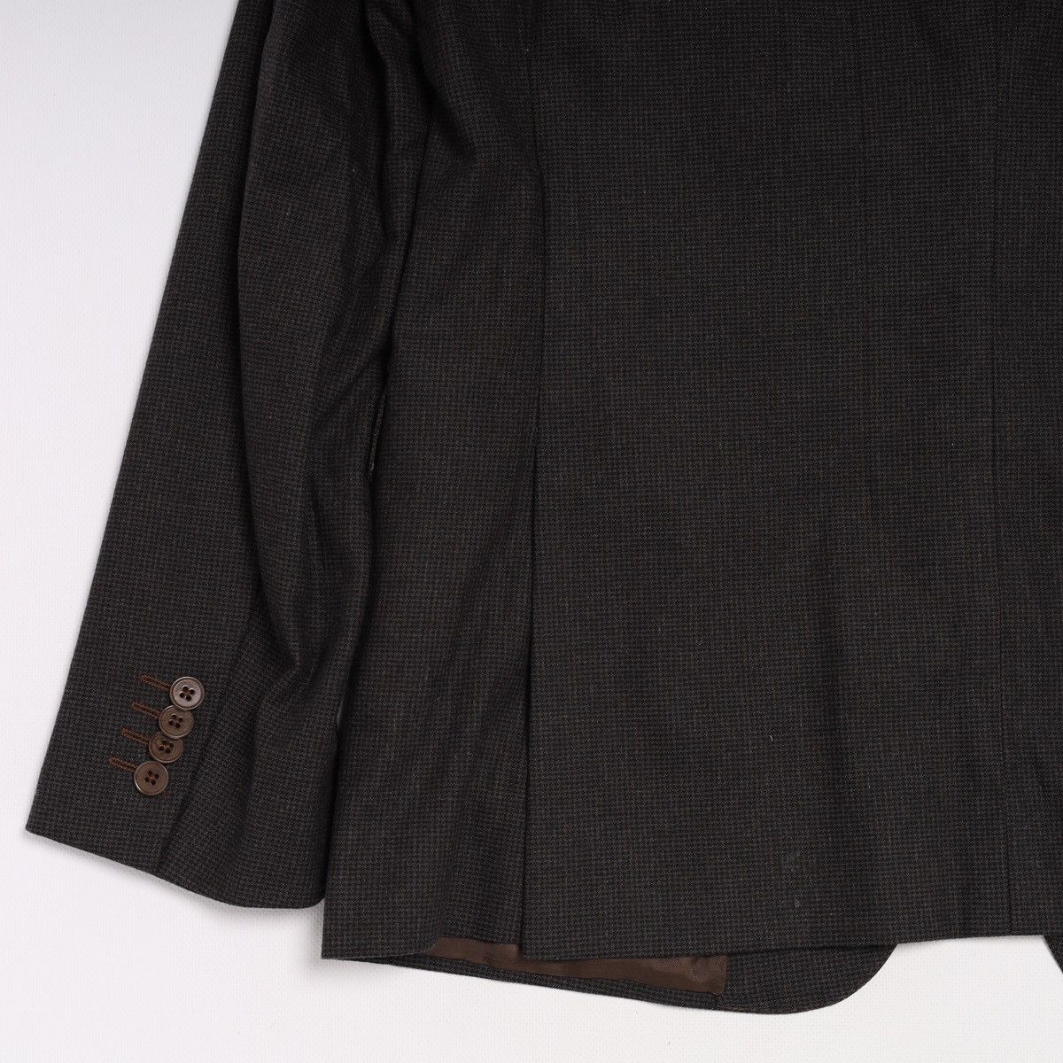 Ermenegildo Zegna Ermenegildo Zegna Brown Abito Suit Wool Cotton Blazer Pants Size 44R - 13 Thumbnail