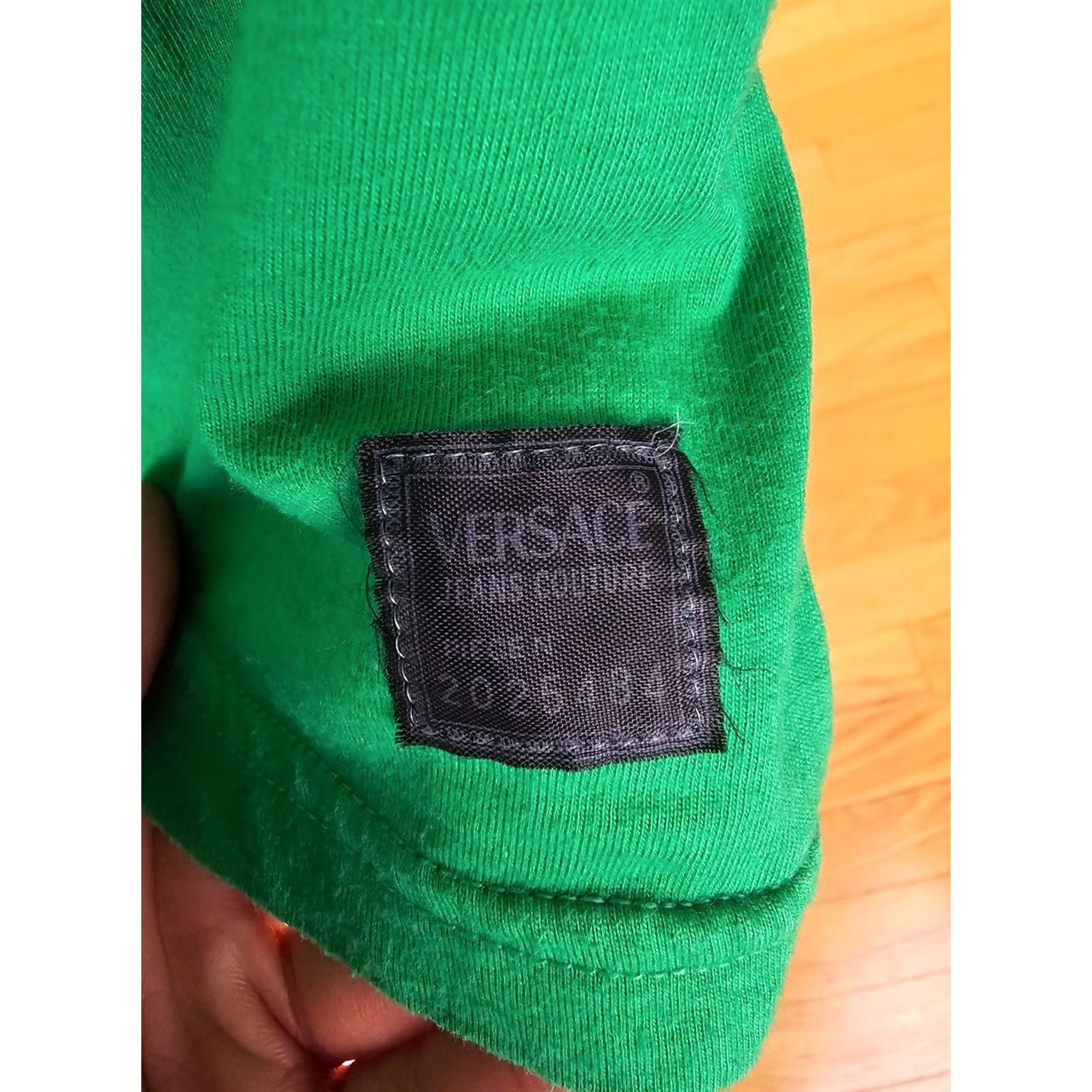 Versace Jeans Couture VINTAGE Versace Jeans Couture GREEN T-SHIRT Large Made In Italy Shirt Mens Size US L / EU 52-54 / 3 - 5 Thumbnail