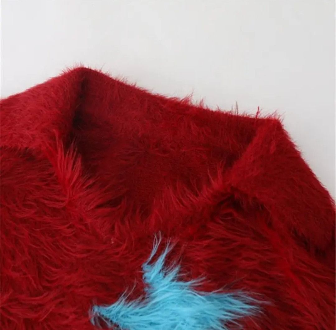 Japanese Brand Red Star Polo Fall Sweater Collar Neck Y2K Harajuku Size US L / EU 52-54 / 3 - 2 Thumbnail