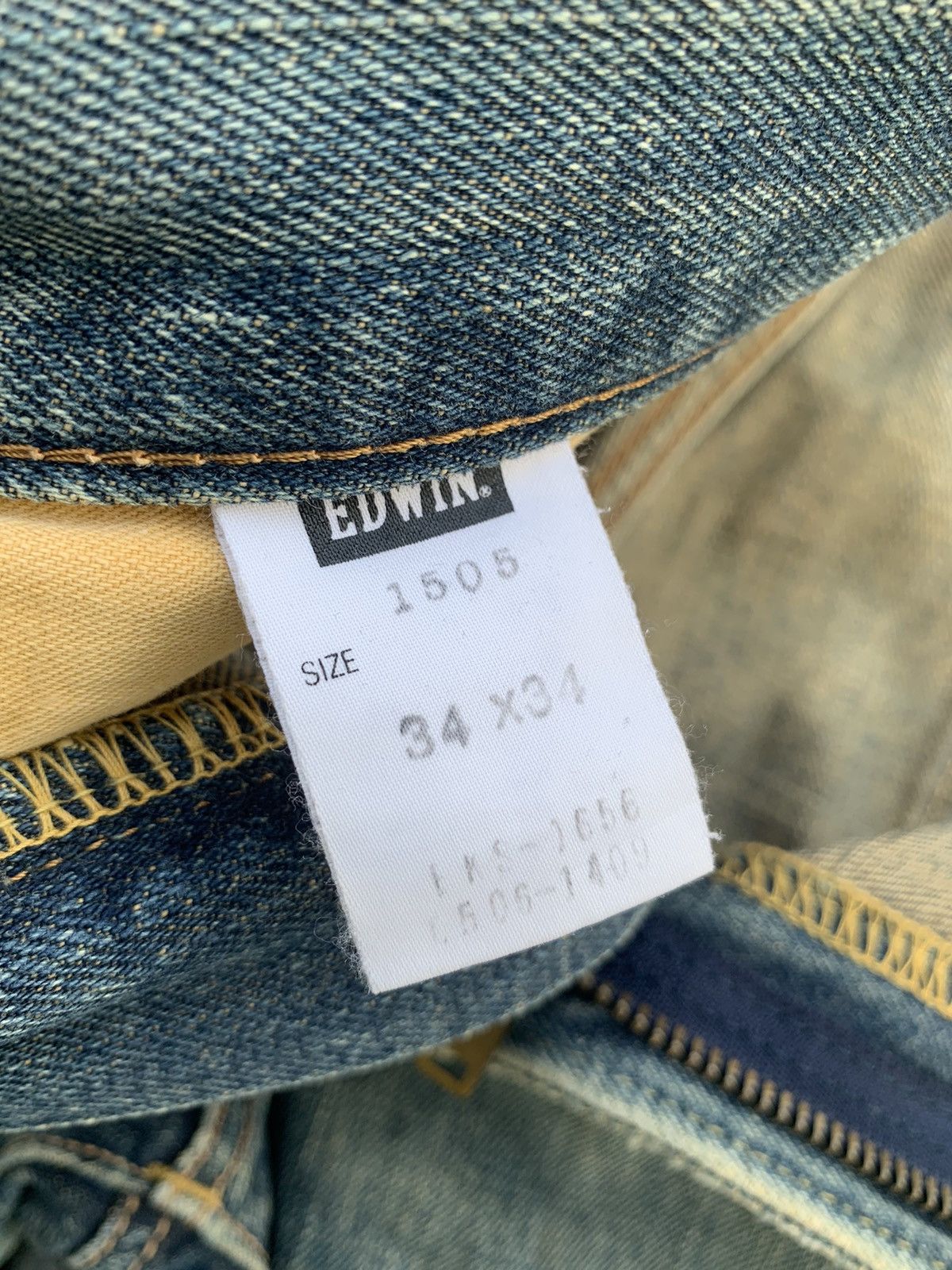 Kapital VINTAGE EDWIN 505 SELVEDGE FADED&RUSTY DISTRESSED DENIM Size US 28 / EU 44 - 18 Thumbnail