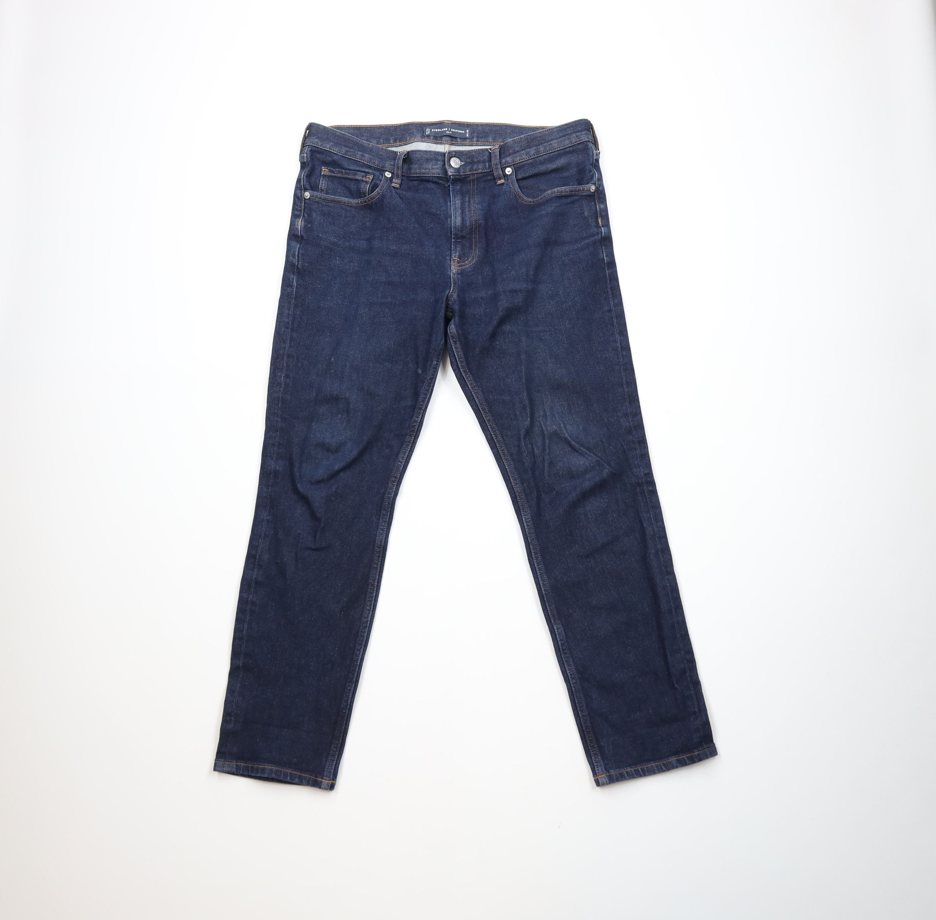 Everlane × Vintage Everlane Uniform Slim Stretch Organic Cotton Denim Jeans Size US 34 / EU 50 - 1 Thumbnail