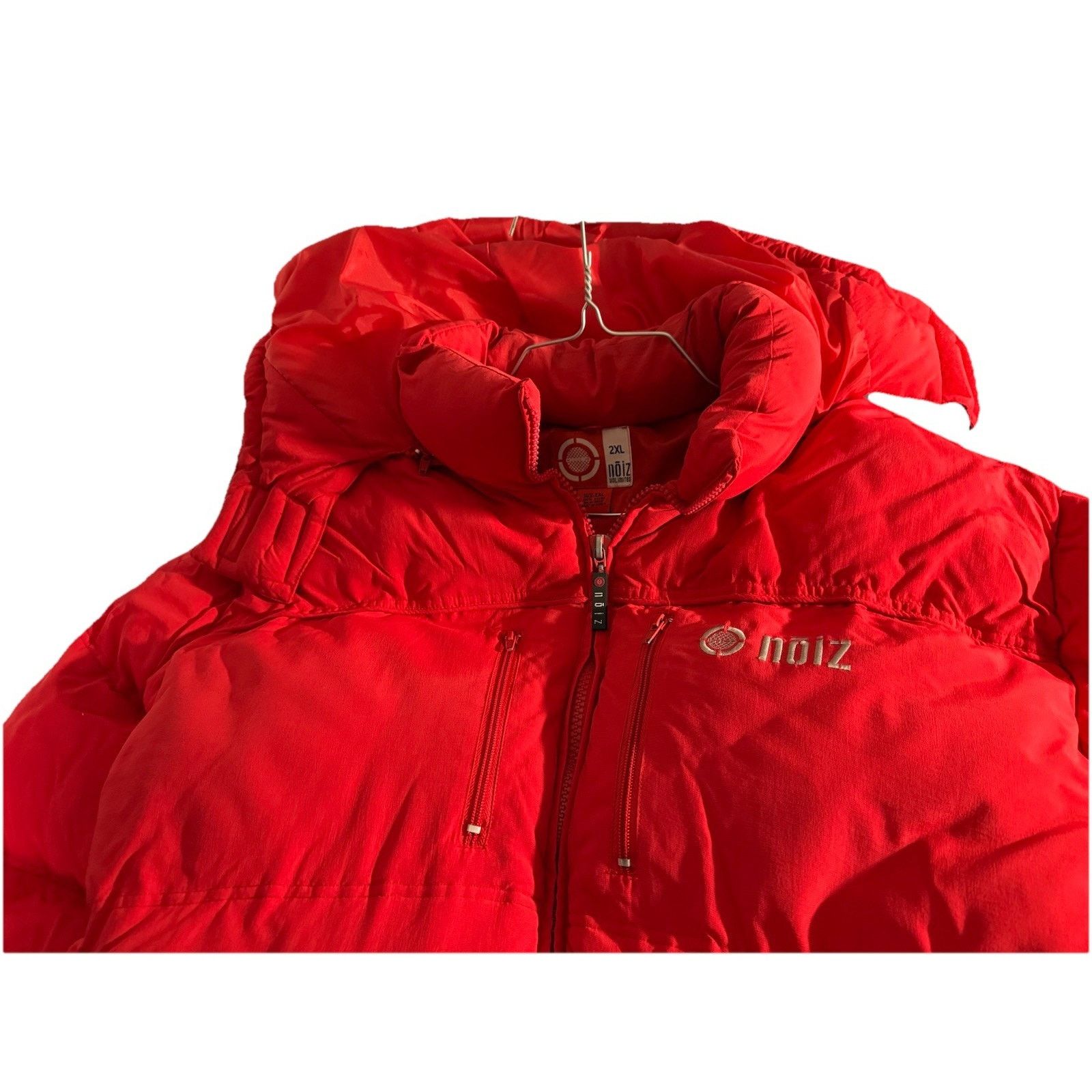 Other Nōiz Unlimited Red Quilted Puffer Coat, Hood Stash Pocket Size US XXL / EU 58 / 5 - 2 Thumbnail