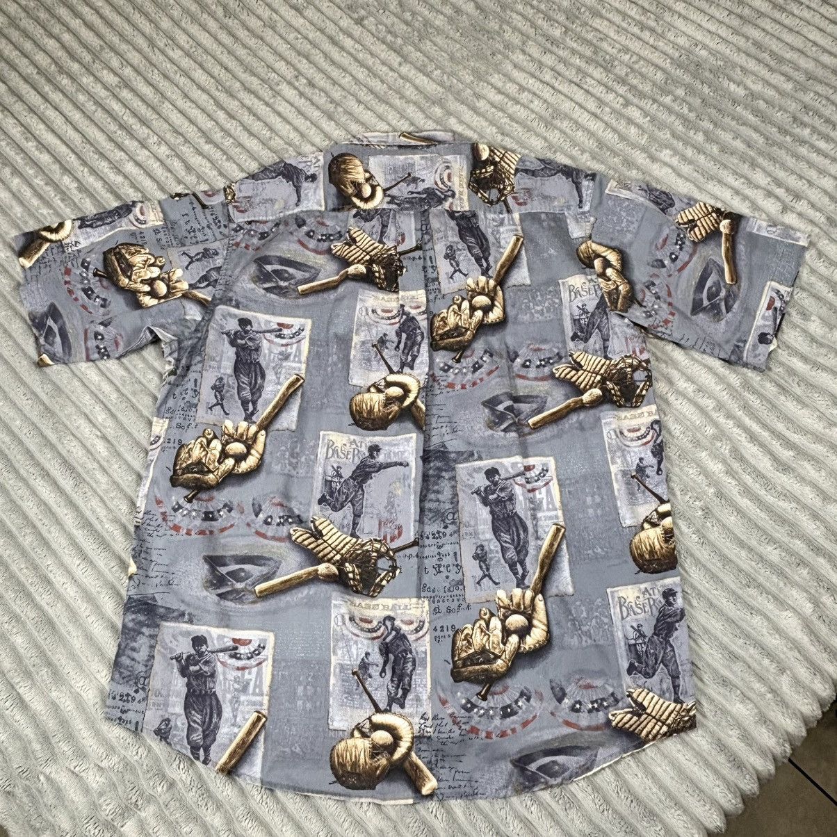 Redhead RedHead Mens L Short-sleeve Button Down Shirt Baseball VTG Size US L / EU 52-54 / 3 - 12 Thumbnail