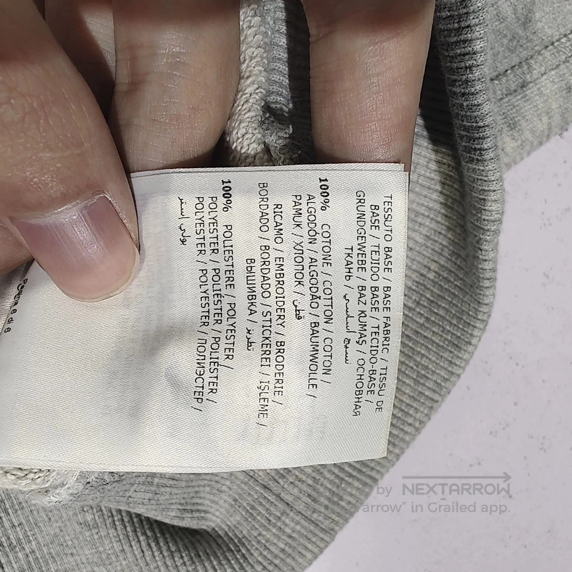 Moncler moncler gray sweatshirt with heart design. Size US XL / EU 56 / 4 - 6 Thumbnail