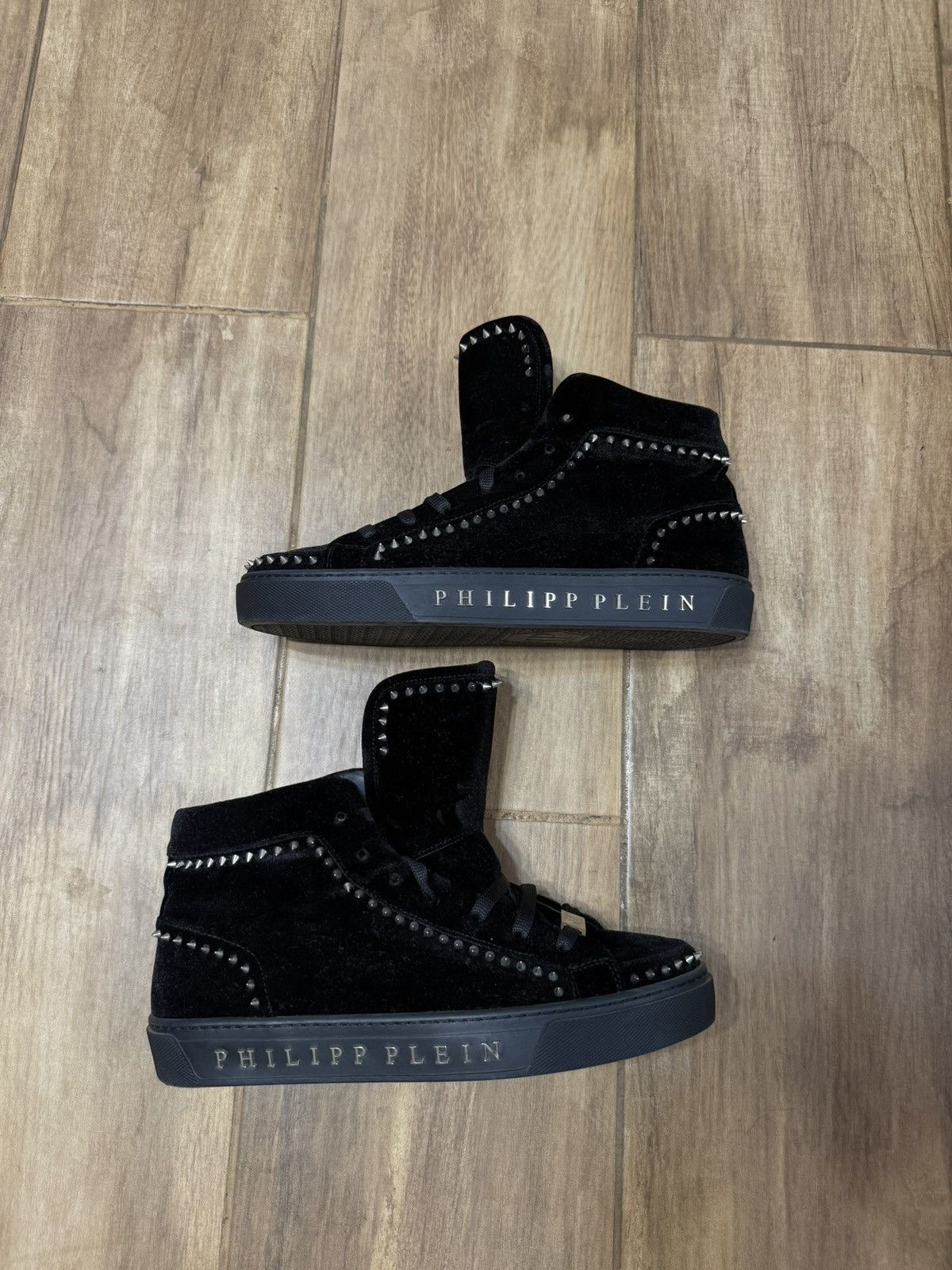 Philipp Plein Philipp Plein archive spike sneakers velvet high top Size US 8 / EU 41 - 6 Thumbnail