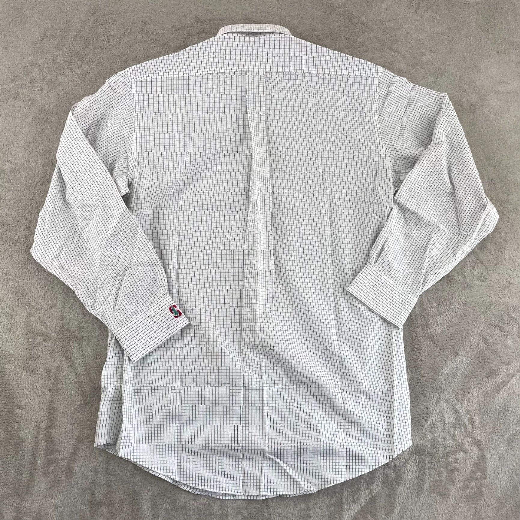 Brooks Brothers Brooks Brothers Stanford Dress Shirt Men 15.5 White Check Non-Iron NWOT Size 42R - 5 Thumbnail